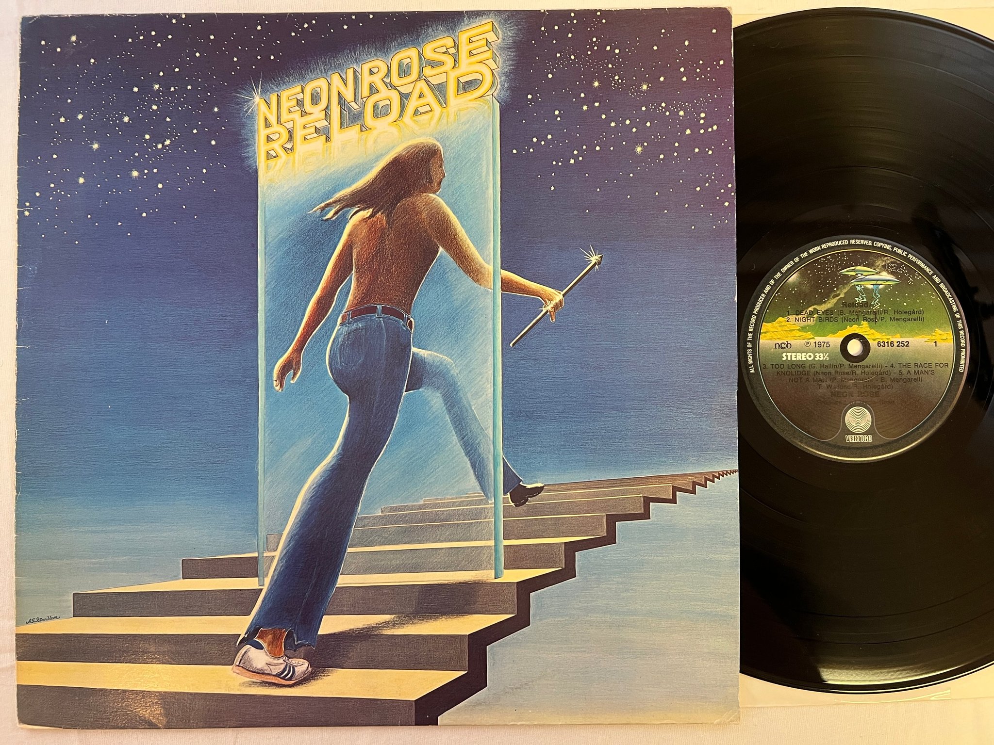 Omslagsbild för skivan NEON ROSE Reload LP -75 Swe VERTIGO 6316 252