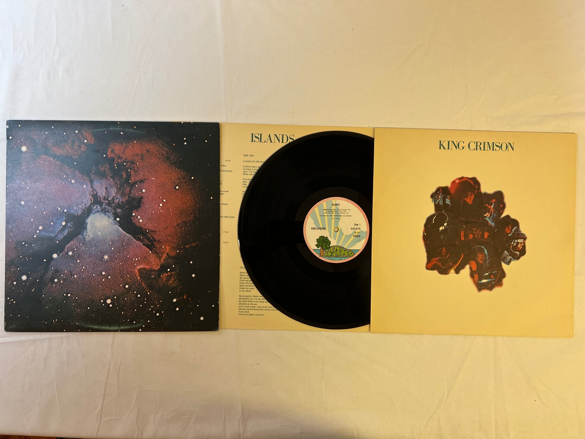 Omslagsbild för skivan KING CRIMSON islands LP -71 UK ISLAND ILPS 9175