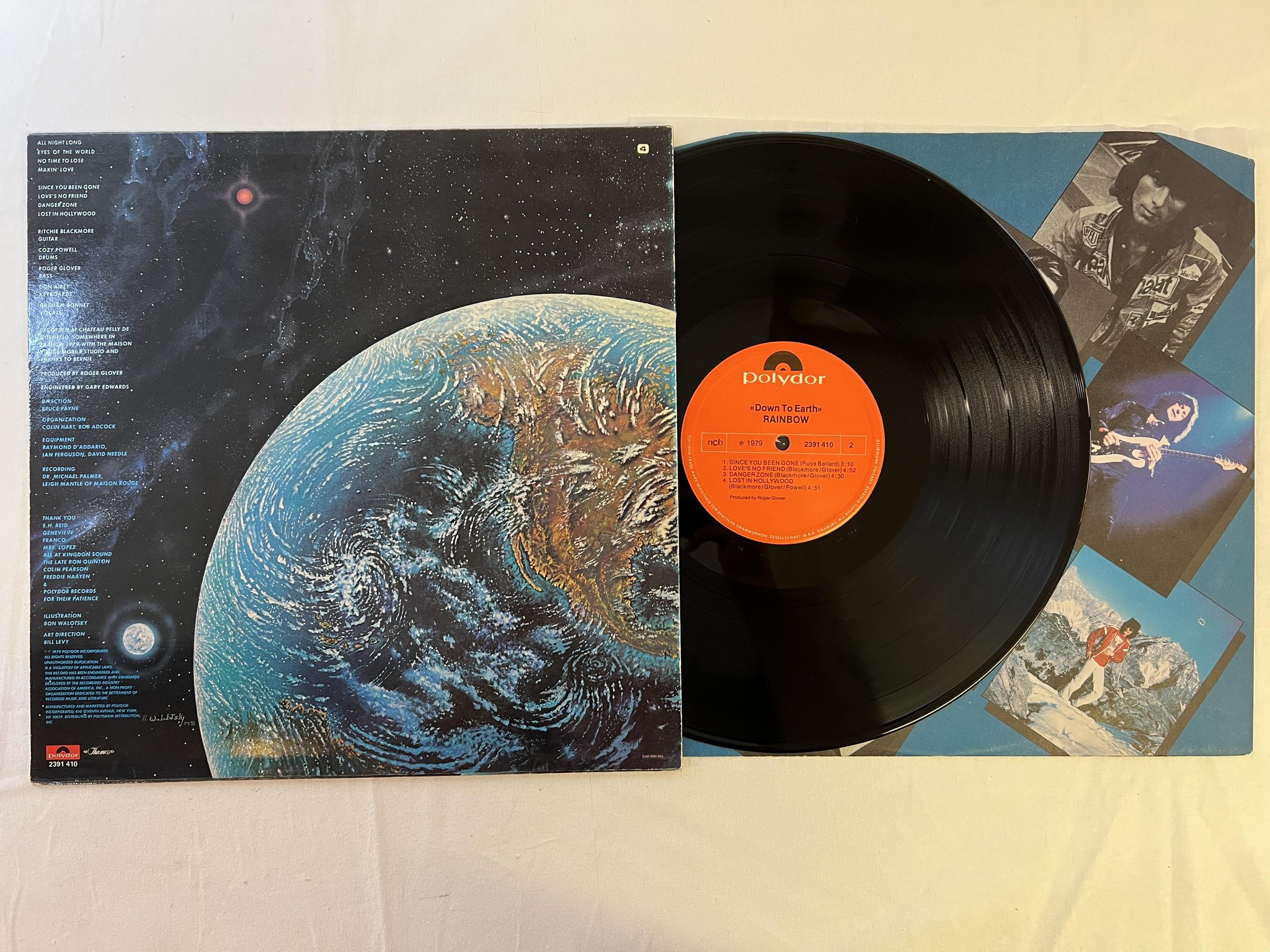 Omslagsbild för skivan RAINBOW down to earth LP -79 ncb POLYDOR 2391410
