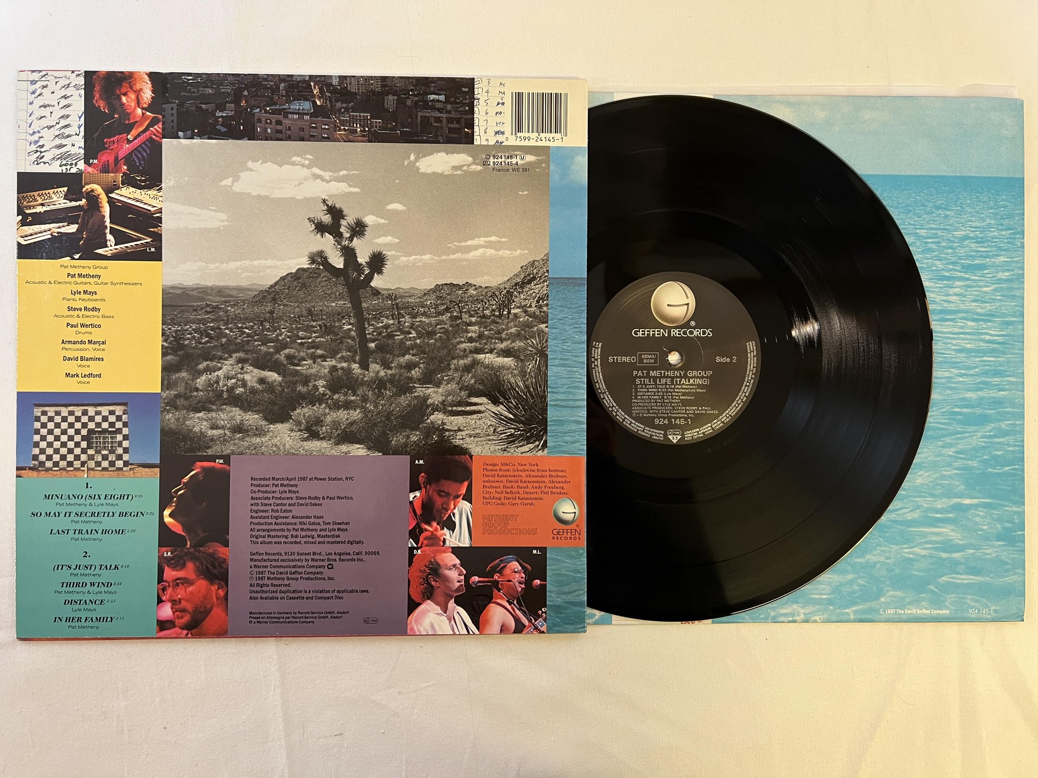 Omslagsbild för skivan PAT METHENY GROUP Still Life (Talking) LP -87 GEFFEN 924 145-1