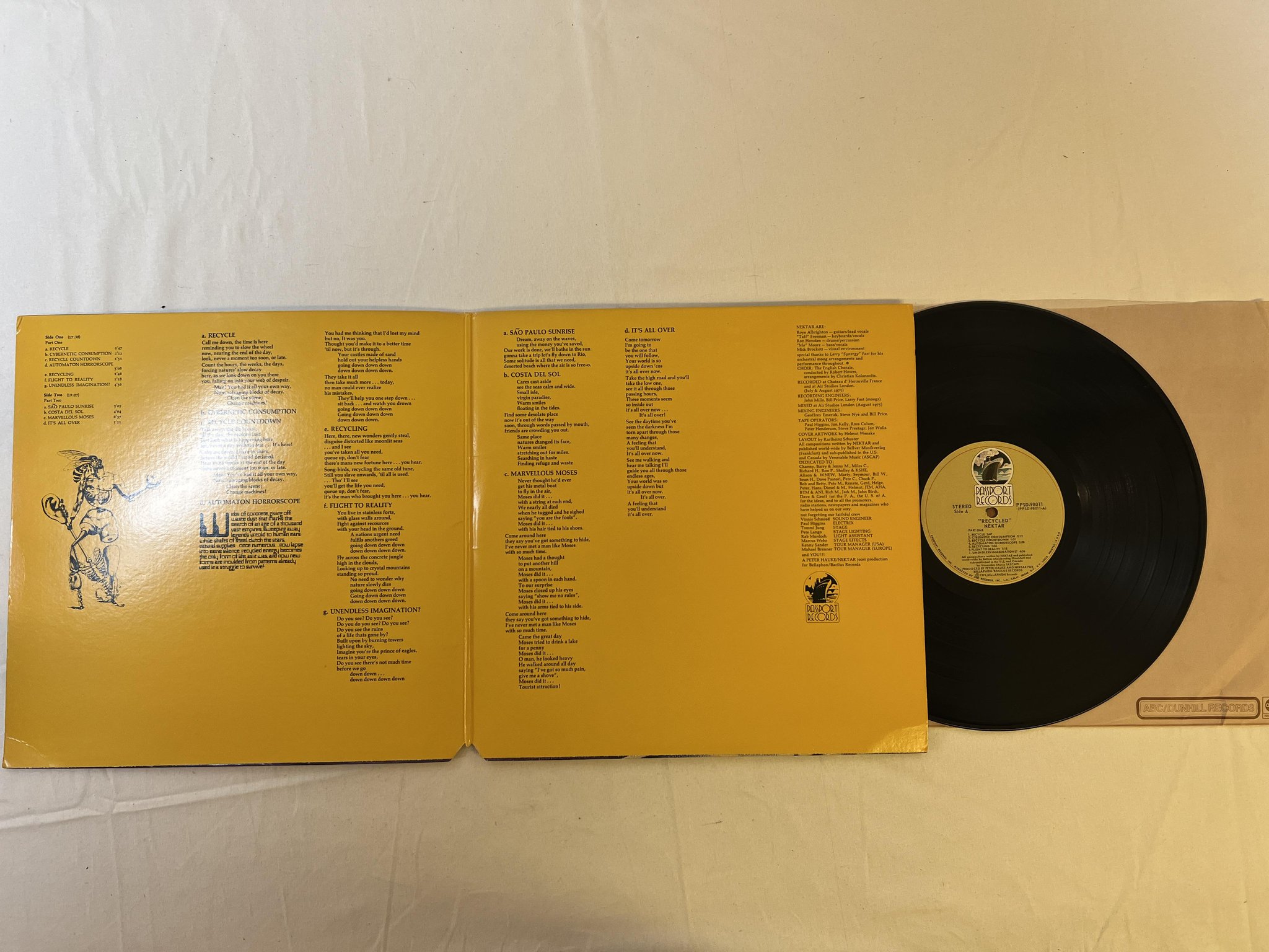 Omslagsbild för skivan NEKTAR recycled LP -76 US PASSPORT PPSD 98011