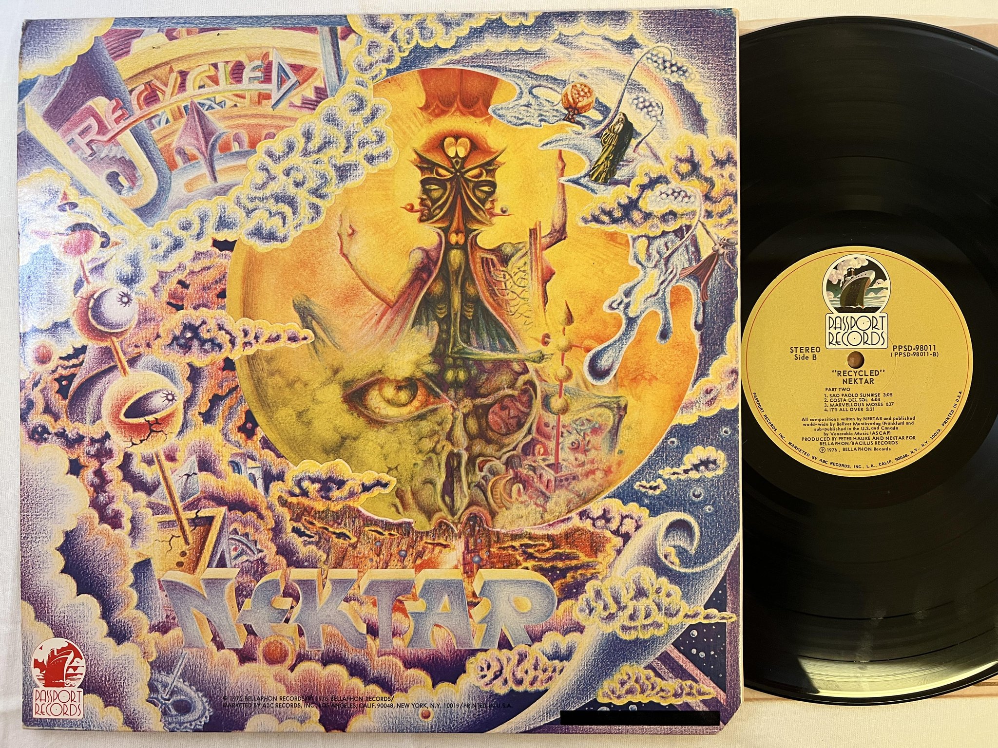 Omslagsbild för skivan NEKTAR recycled LP -76 US PASSPORT PPSD 98011