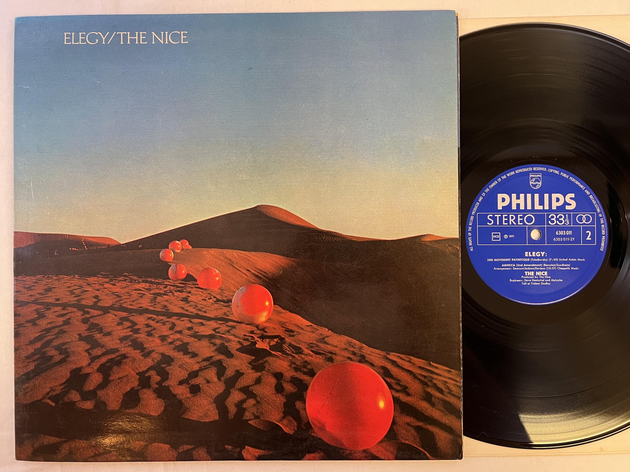 Omslagsbild för skivan THE NICE elegy LP -71 ncb PHILIPS 6303011