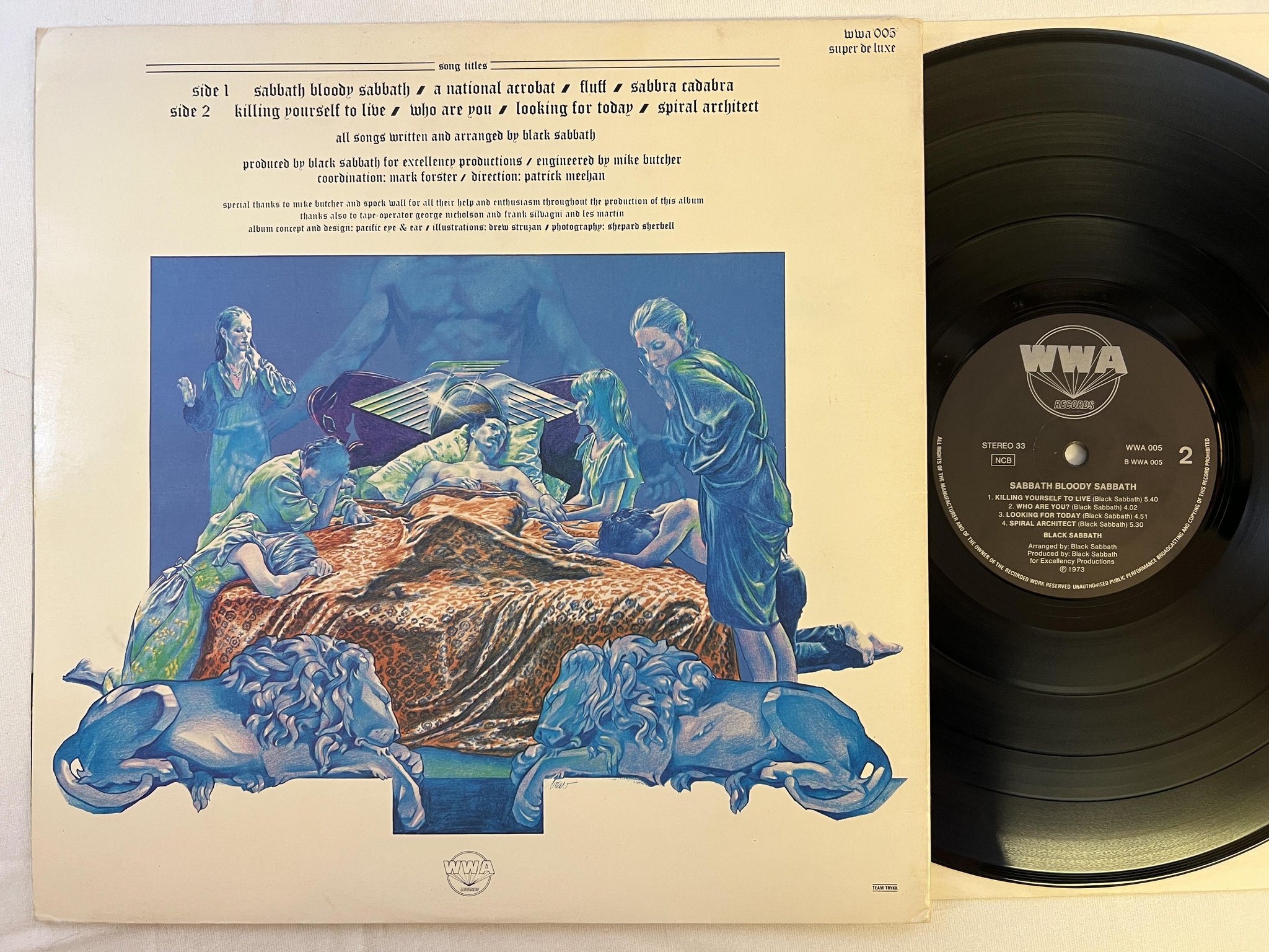 Omslagsbild för skivan BLACK SABBATH sabbath bloody sabbath LP ncb WWA 005