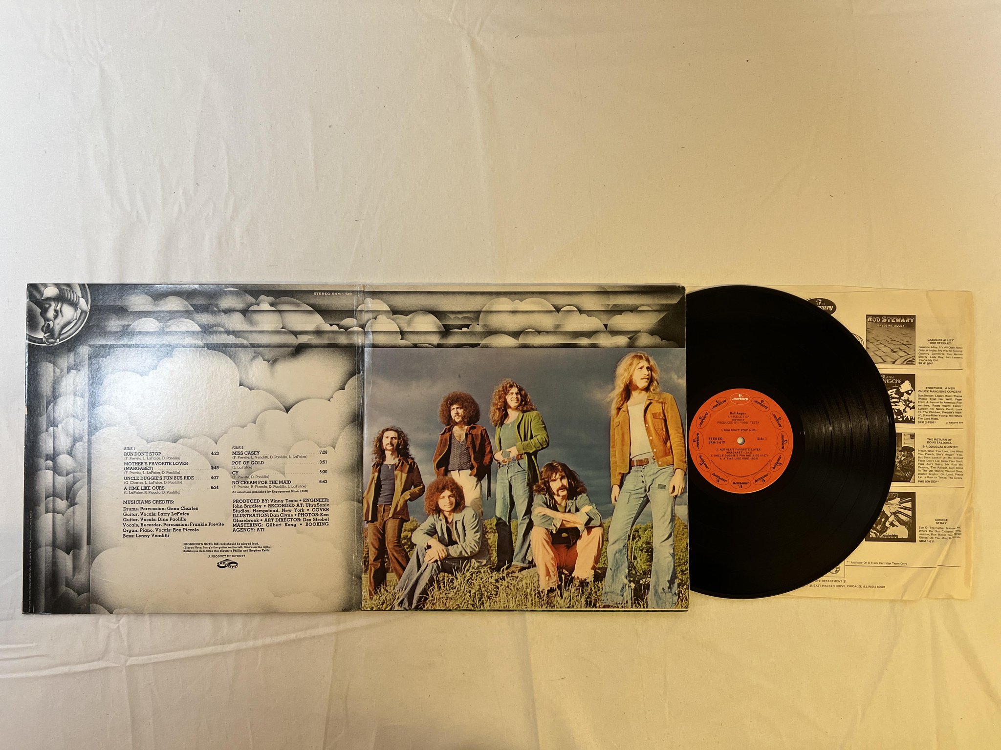 Omslagsbild för skivan BULLANGUS s/t LP -71 US MERCURY SRM-1-619