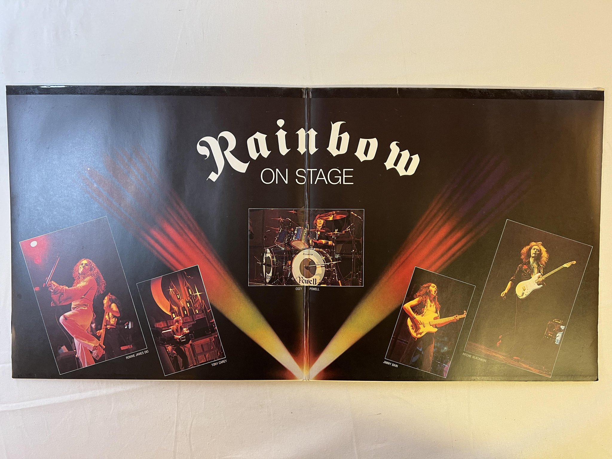 Omslagsbild för skivan RAINBOW on stage 2xLP -77 Ger POLYDOR 2929 041