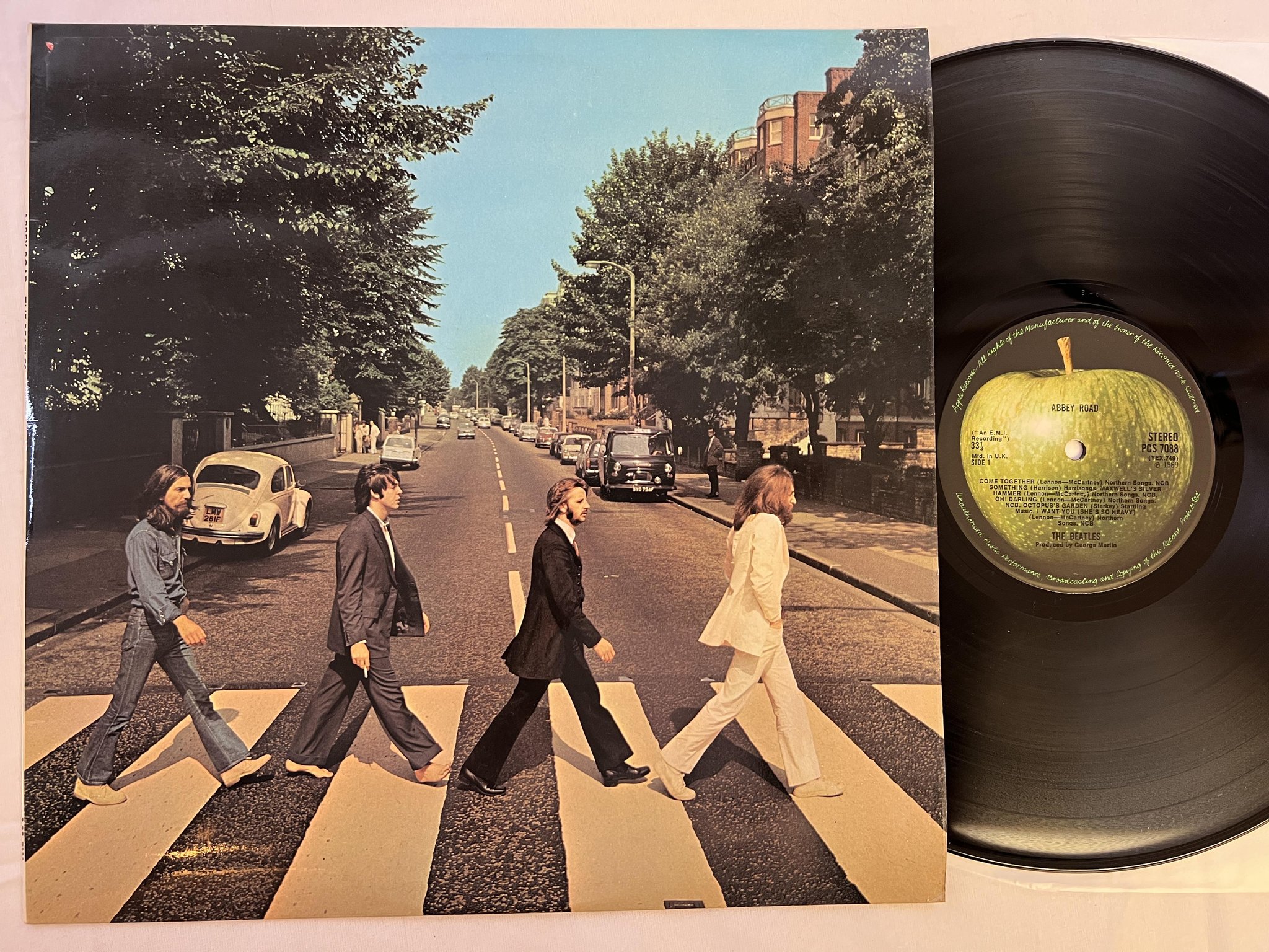 Omslagsbild för skivan THE BEATLES abbey road LP -69 UK APPLE PCS 7088