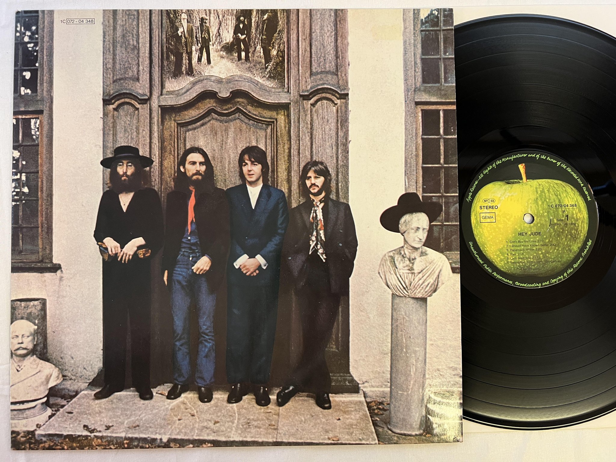 Omslagsbild för skivan THE BEATLES hey jude LP re Ger APPLE 1C 072-04348