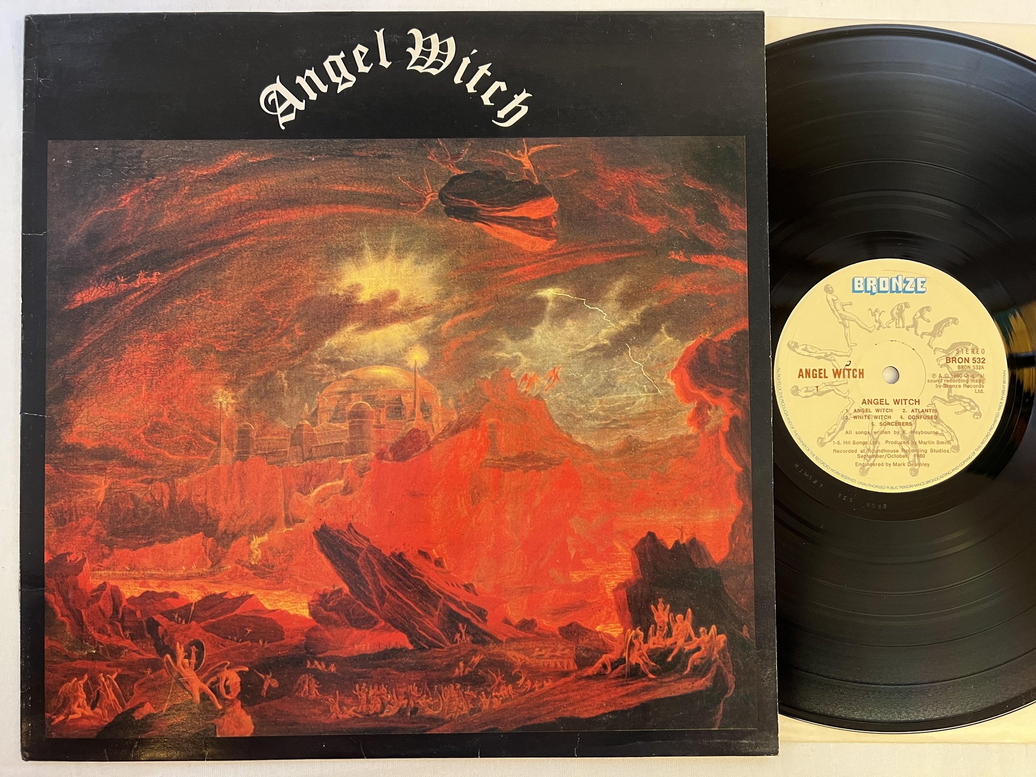 Omslagsbild för skivan ANGEL WITCH s/t LP -80 UK BRONZE BRON 532