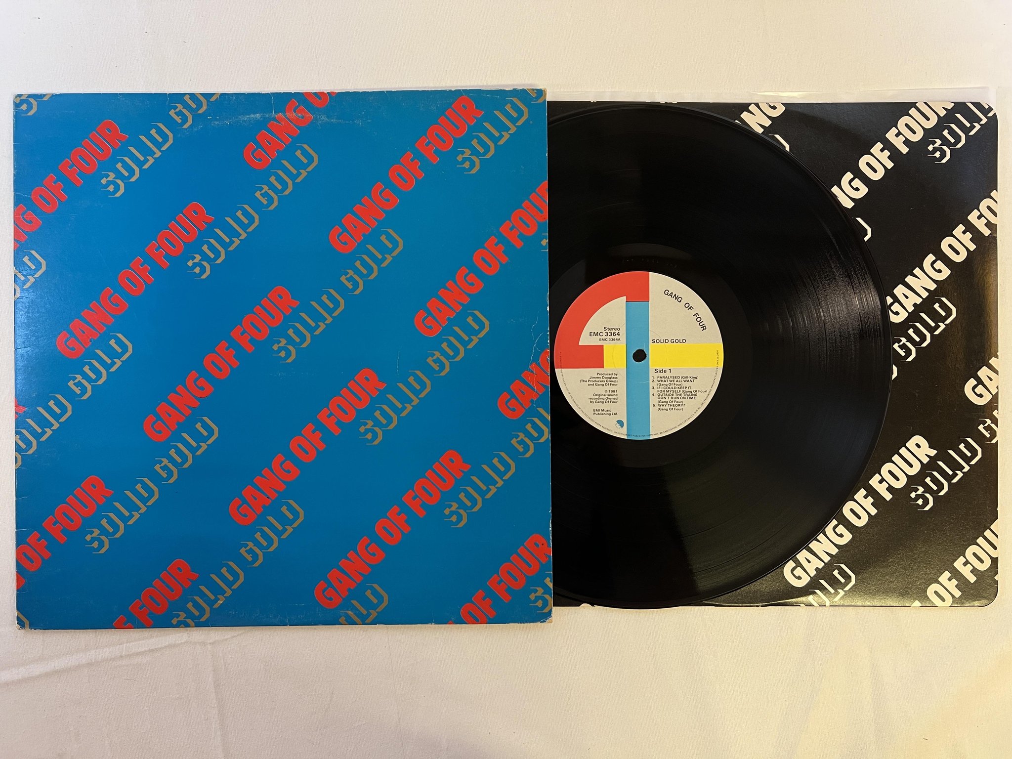 Omslagsbild för skivan GANG OF FOUR solid gold LP -81 UK EMI EMC 3364 