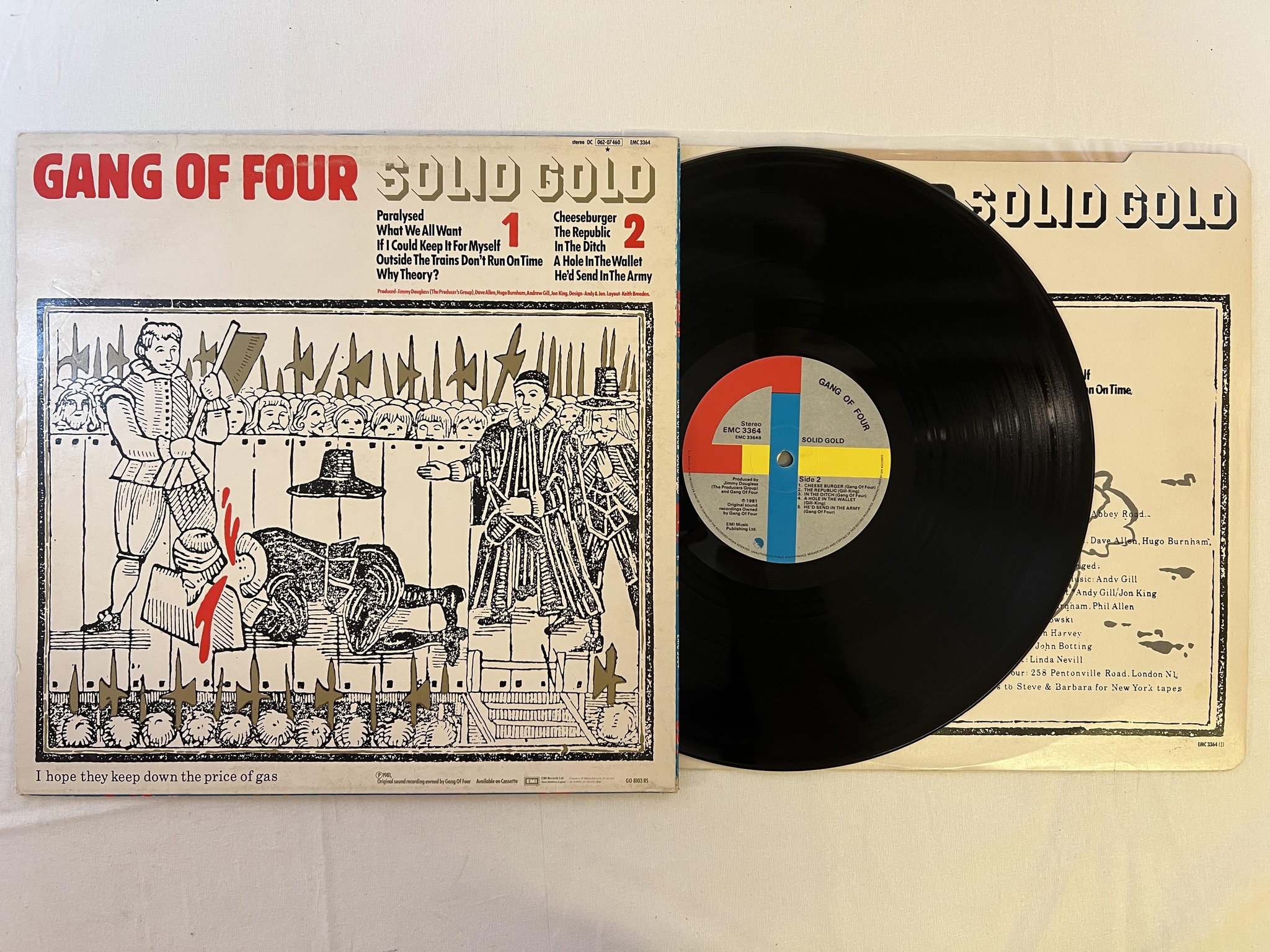 Omslagsbild för skivan GANG OF FOUR solid gold LP -81 UK EMI EMC 3364 
