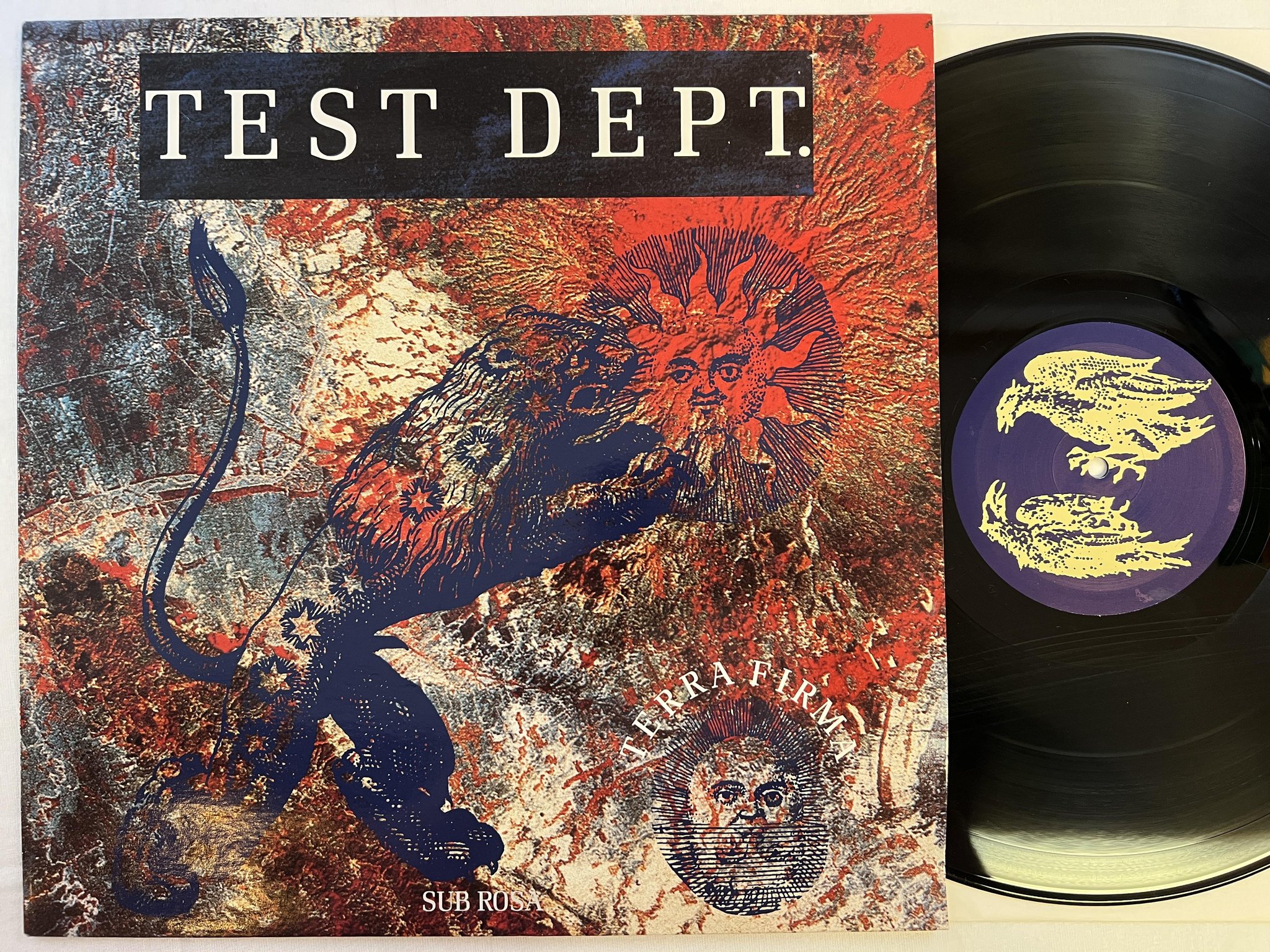 Omslagsbild för skivan TEST DEPT. Terra Firma LP -88 sub rosa SUB 33009-12