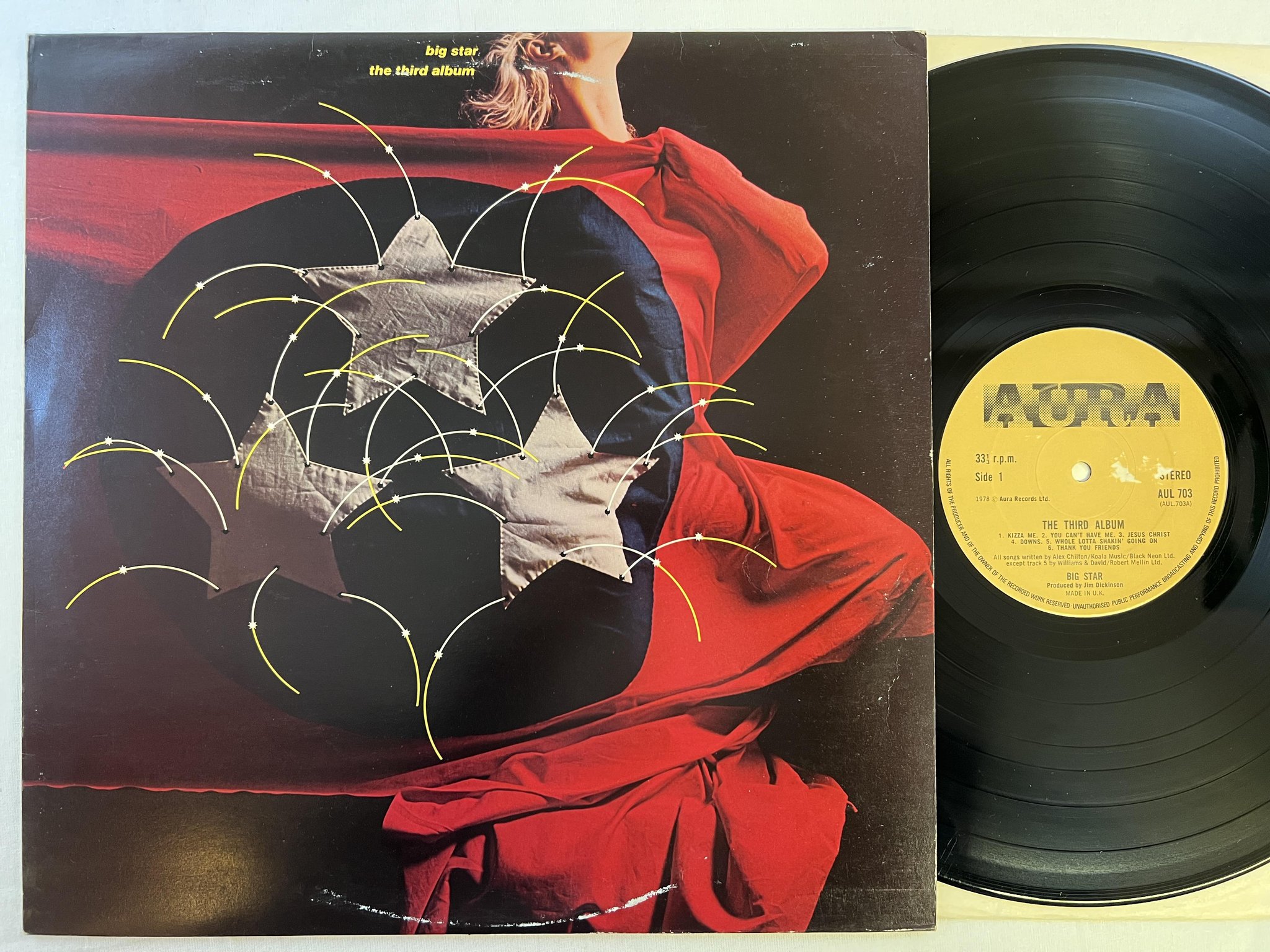 Omslagsbild för skivan BIG STAR the third album LP -78 UK AURA AUL 703 ** RARE **