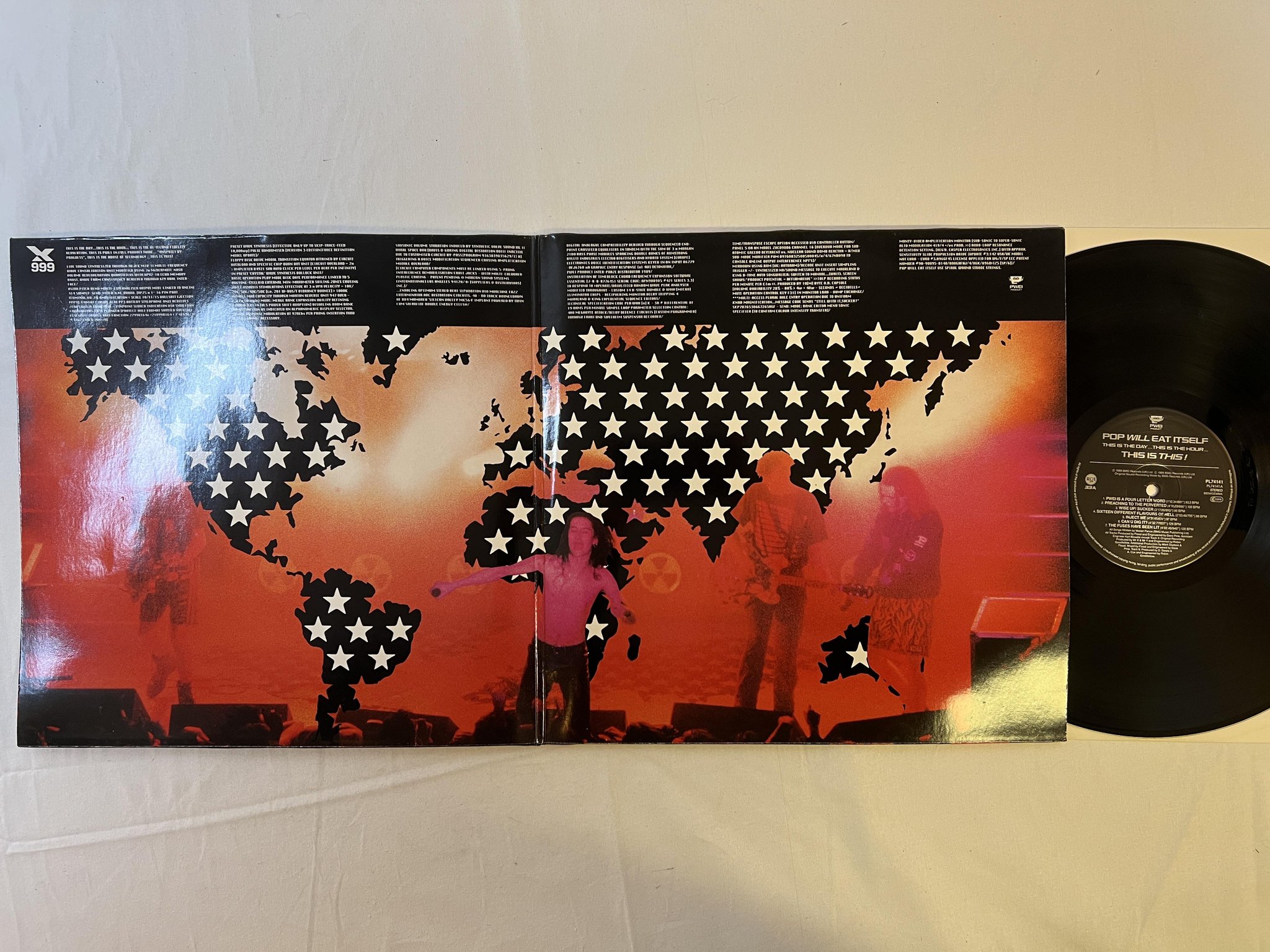 Omslagsbild för skivan POP WILL EAT ITSELF this is the day... LP -89 RCA PL 74141 electronic / hiphop