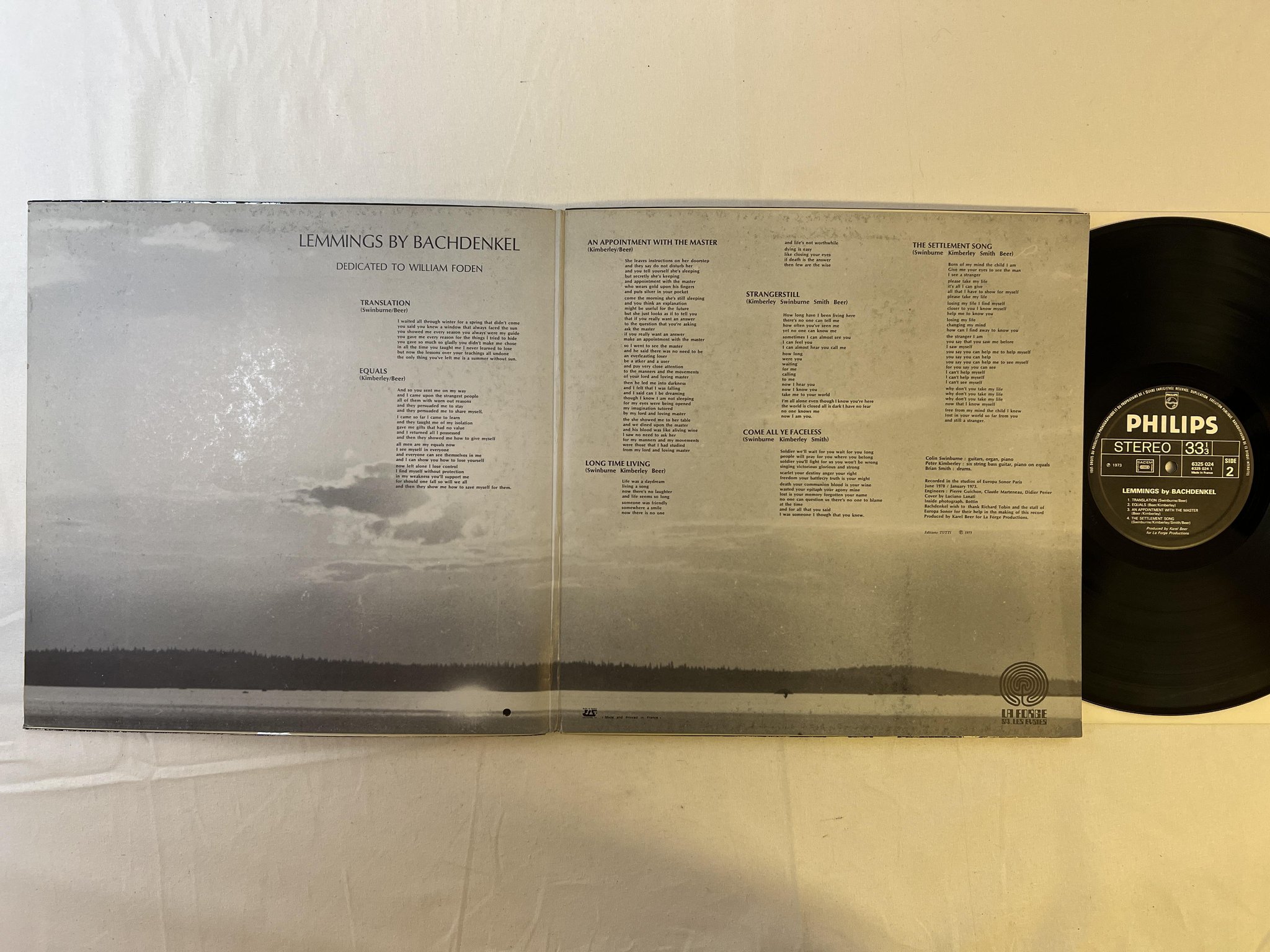 Omslagsbild för skivan BACHDENKEL Lemmings LP -73 Fra PHILIPS 6325024 ** rare psych **