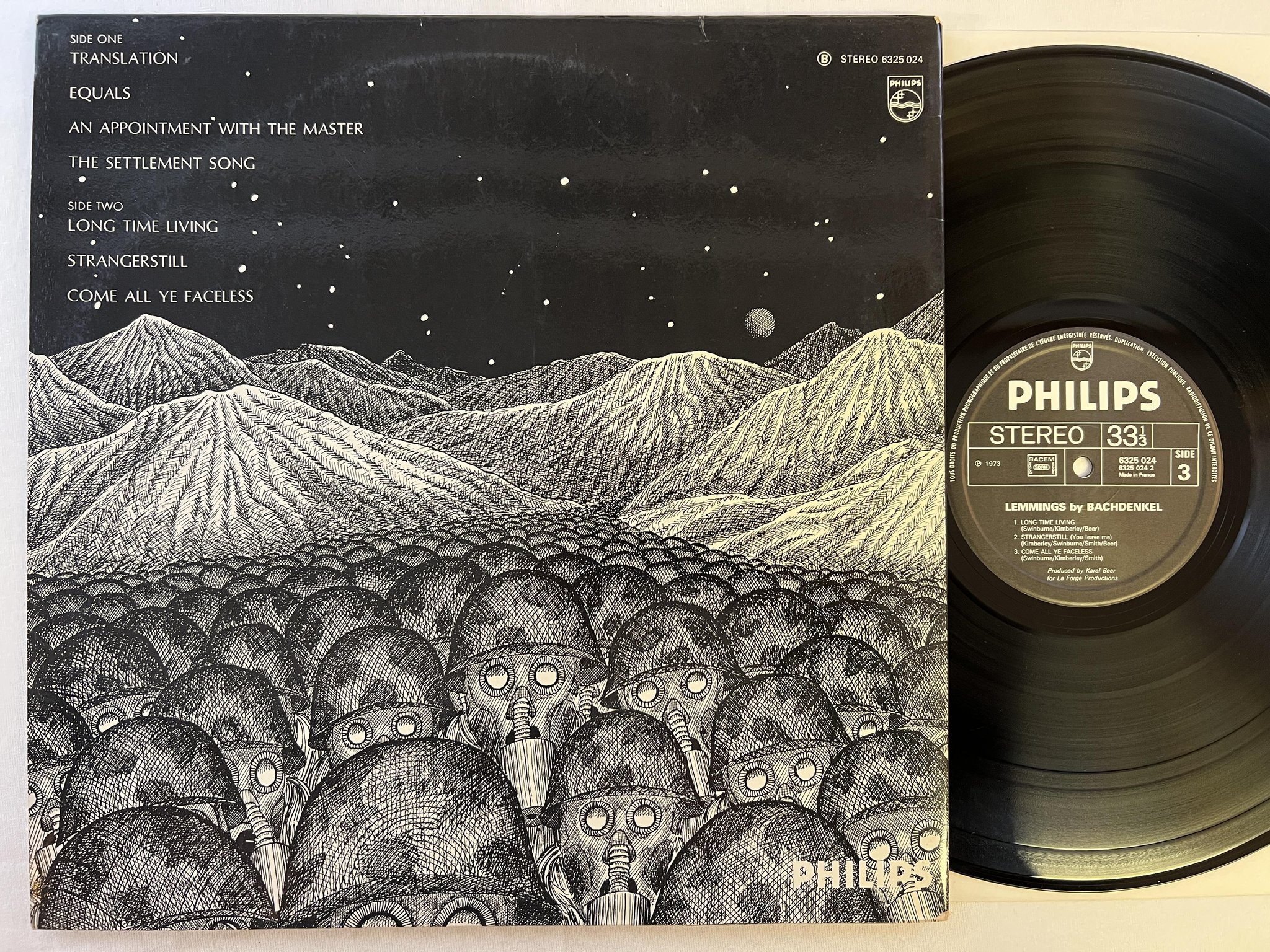 Omslagsbild för skivan BACHDENKEL Lemmings LP -73 Fra PHILIPS 6325024 ** rare psych **