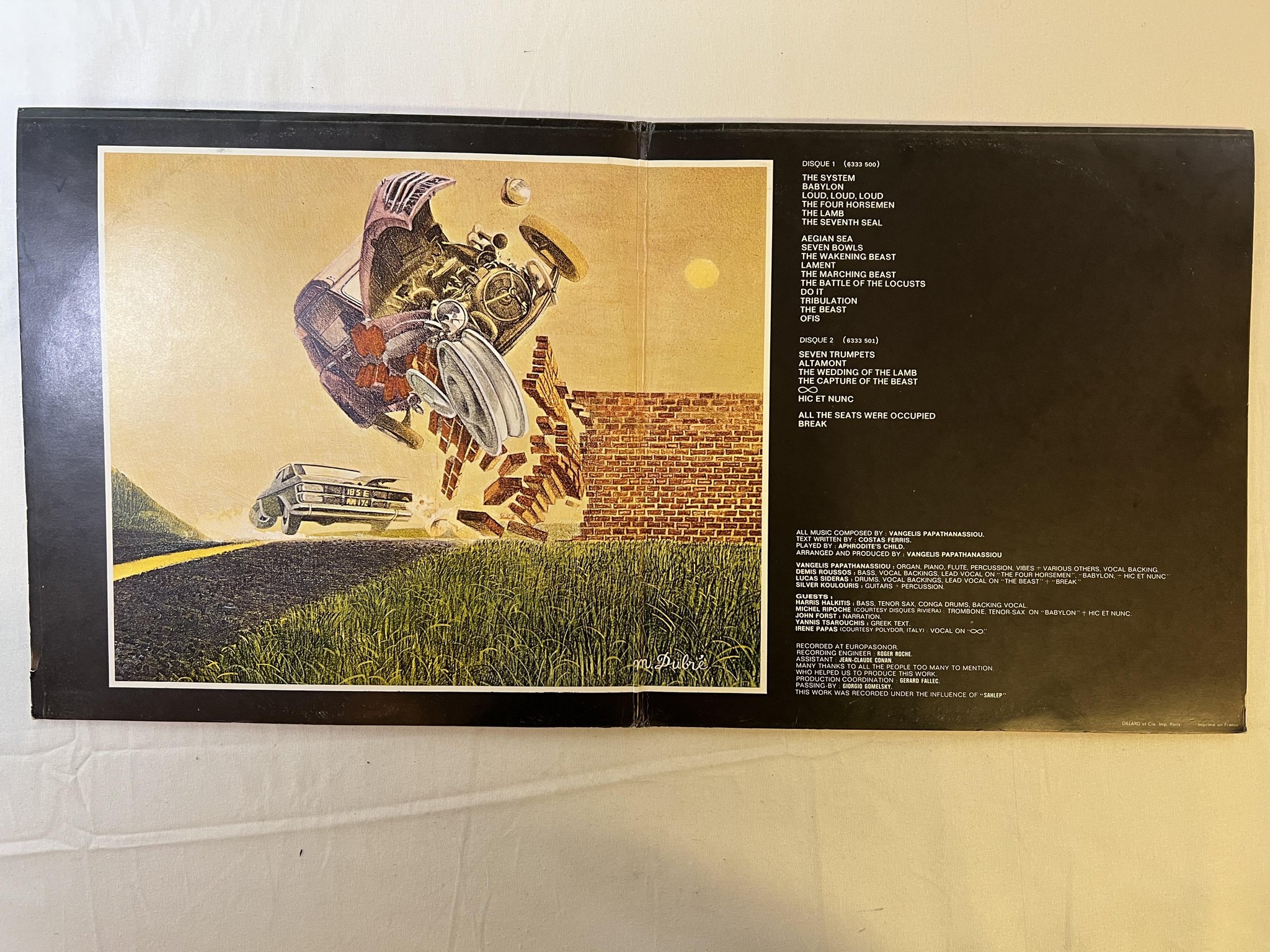 Omslagsbild för skivan APHRODITE'S CHILD 666 2xLP re Fra VERTIGO 6333 500 ** CLASSIC **