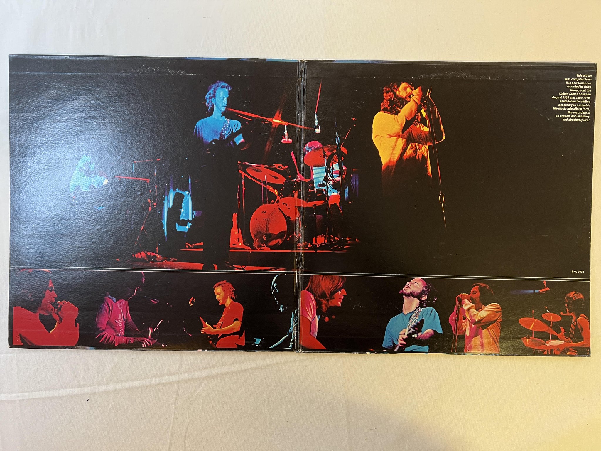 Omslagsbild för skivan THE DOORS absolutely live! 2xLP ELEKTRA EKS-9002