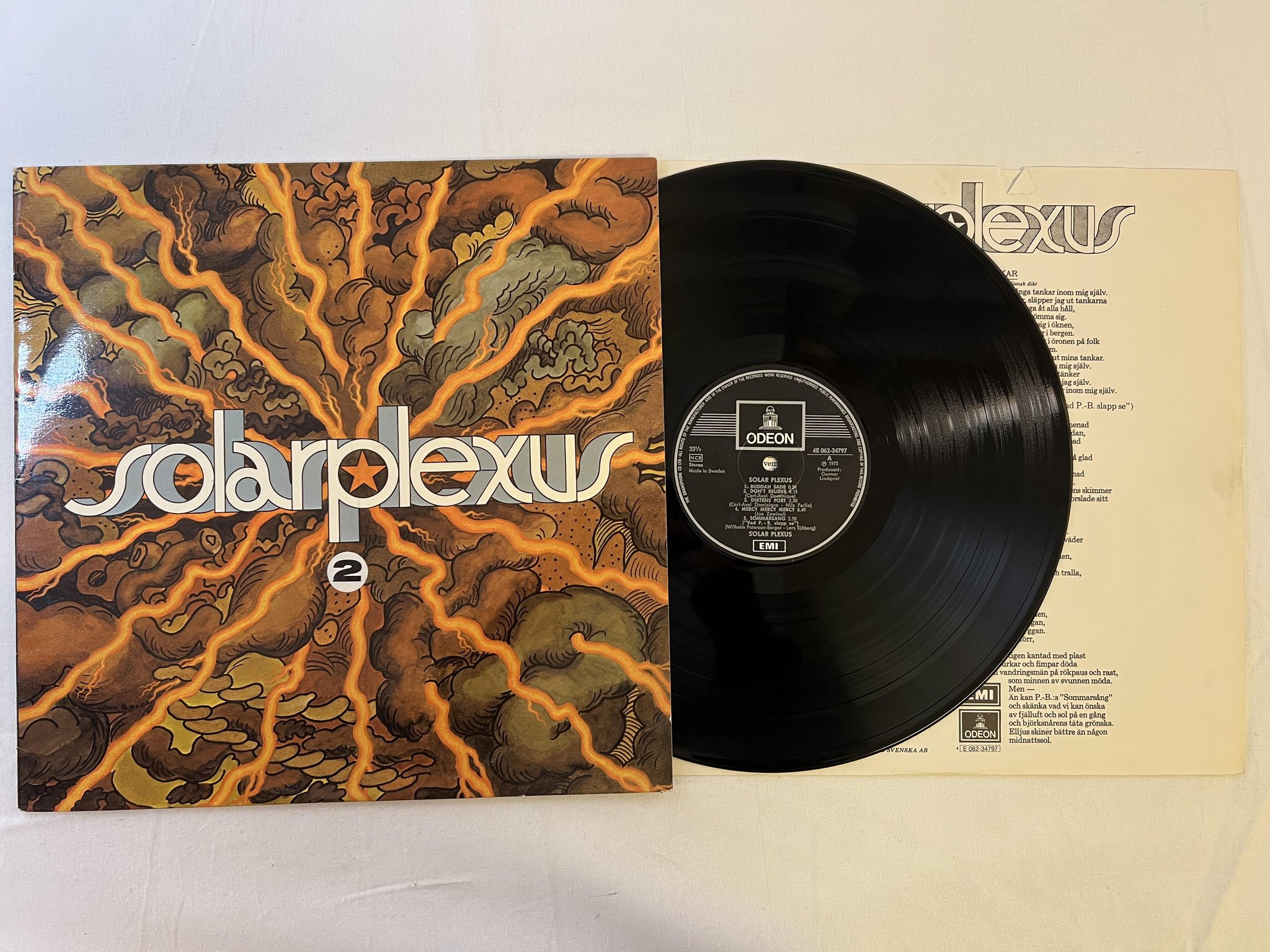 Omslagsbild för skivan SOLAR PLEXUS 2 LP -73 Swe ODEON 4E 062-34797