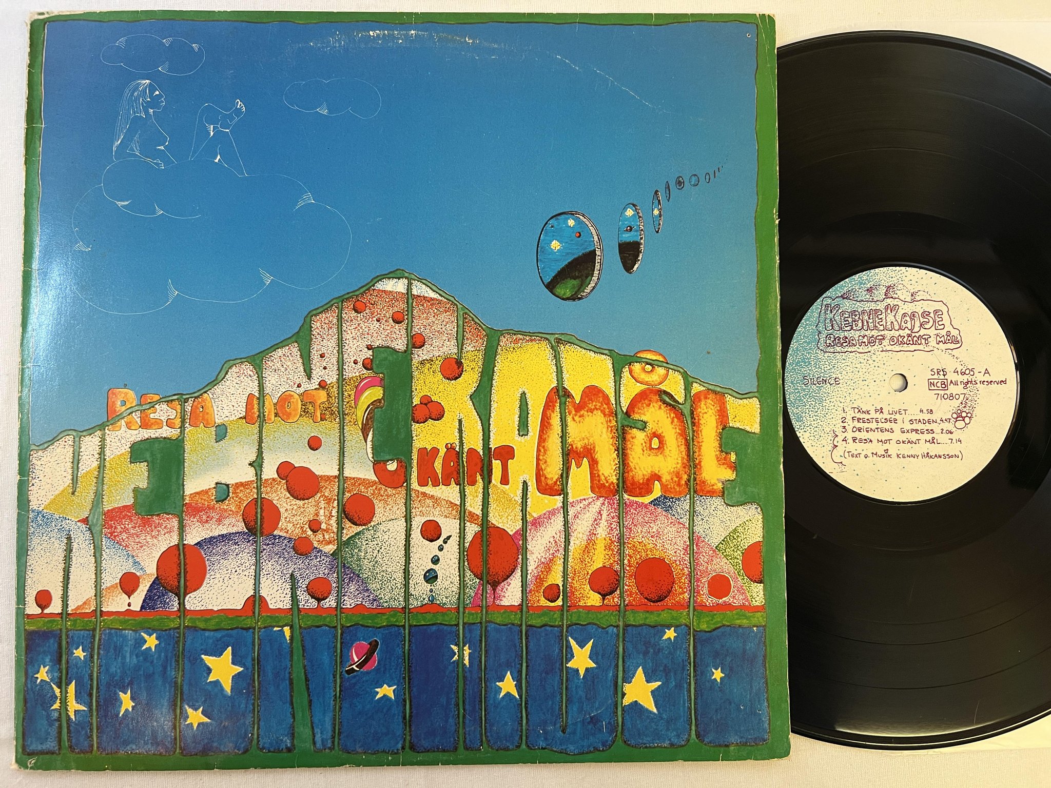 Omslagsbild för skivan KEBNEKAJSE resa mot okänt mål LP -71 SILENCE SRS 4605