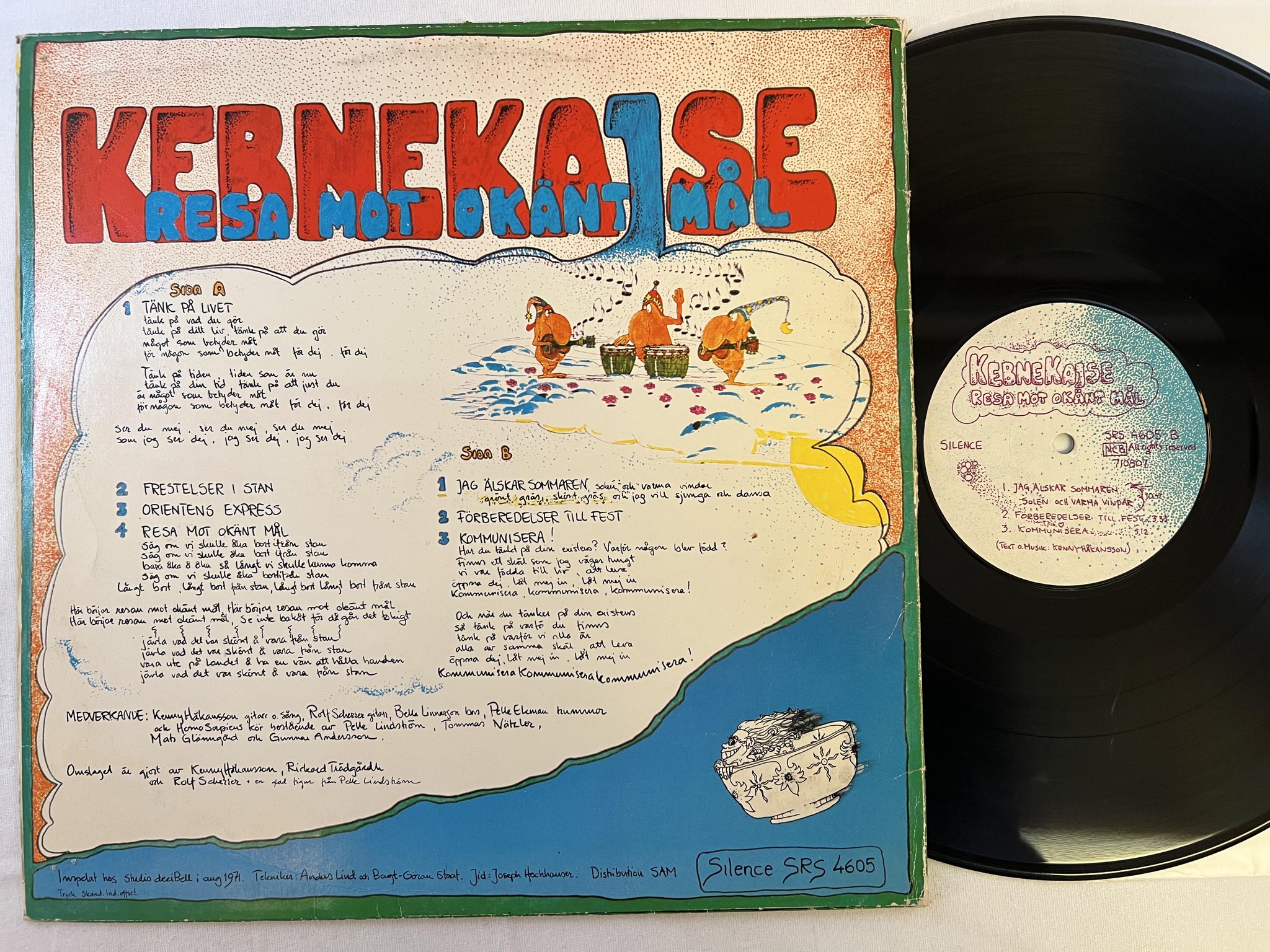 Omslagsbild för skivan KEBNEKAJSE resa mot okänt mål LP -71 SILENCE SRS 4605