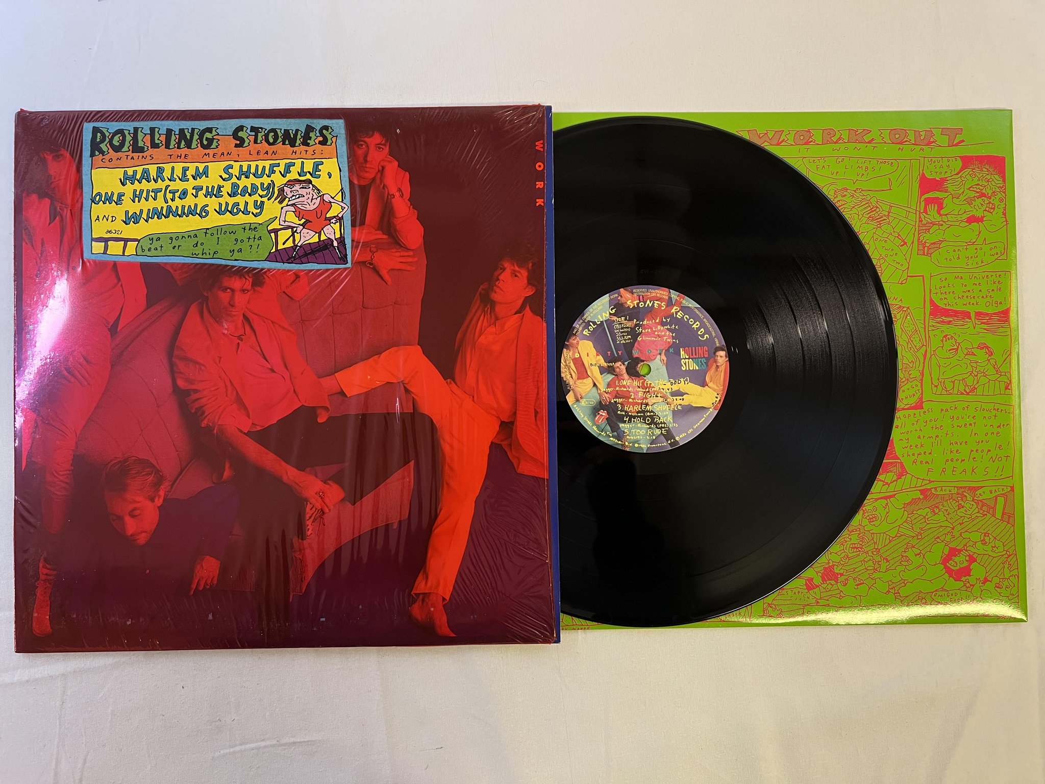 Omslagsbild för skivan ROLLING STONES dirty work LP -86 Hol CBS 86321