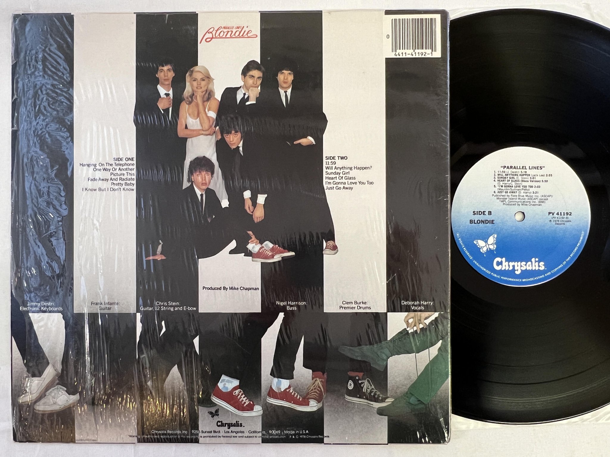 Omslagsbild för skivan BLONDIE parallel lines LP   US CHRYSALIS PV 41192 
