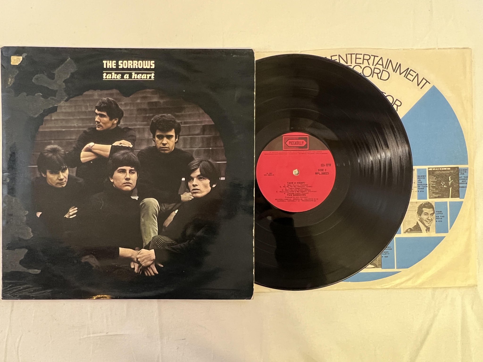 Omslagsbild för skivan THE SORROWS take a heart LP -65 UK PICCADILLY NPL 38023 beat / mod * RARE *