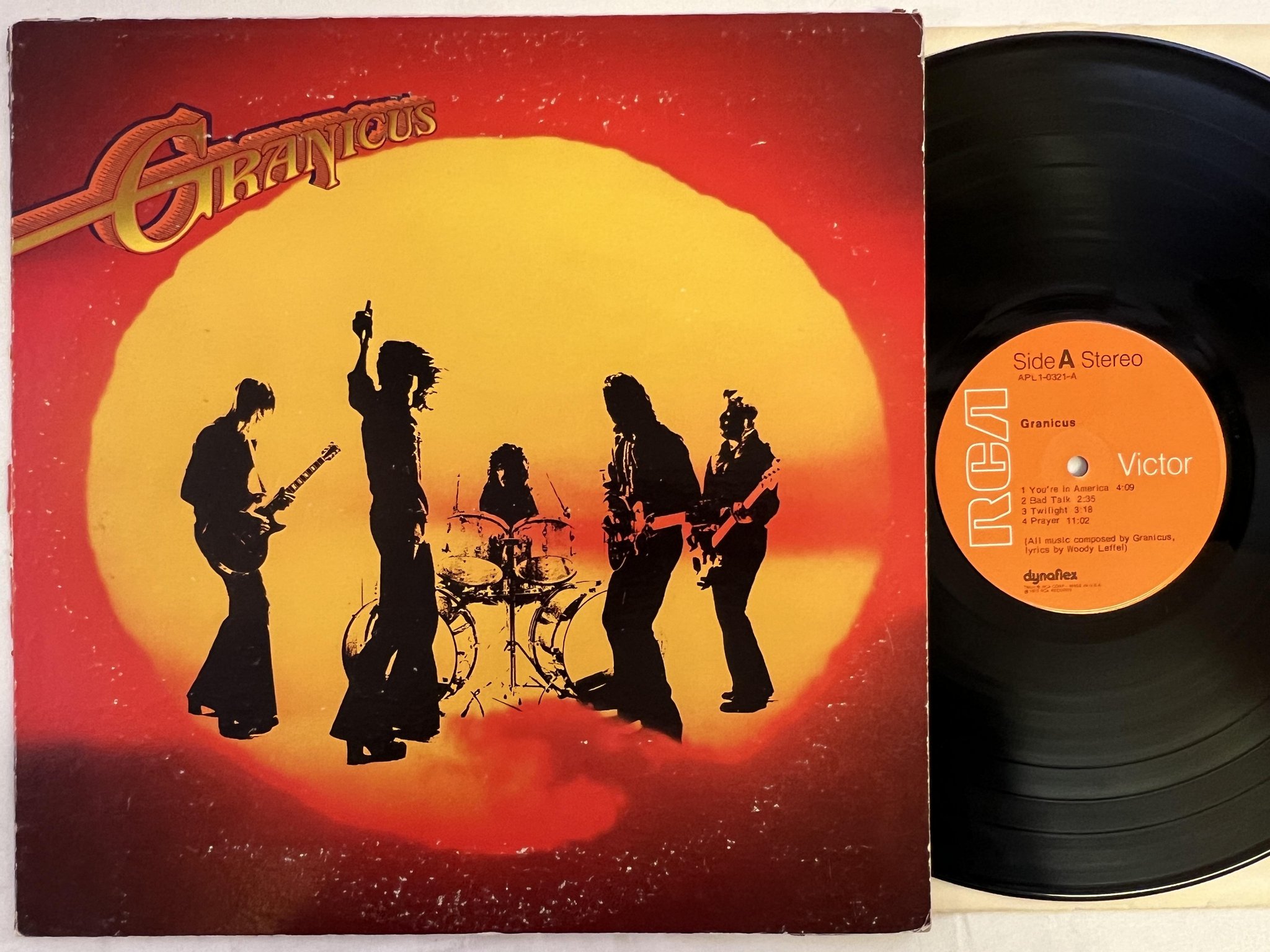 Omslagsbild för skivan GRANICUS s/t LP -73 US RCA APL1-0321 *' MEGA RARE HARD ROCK **