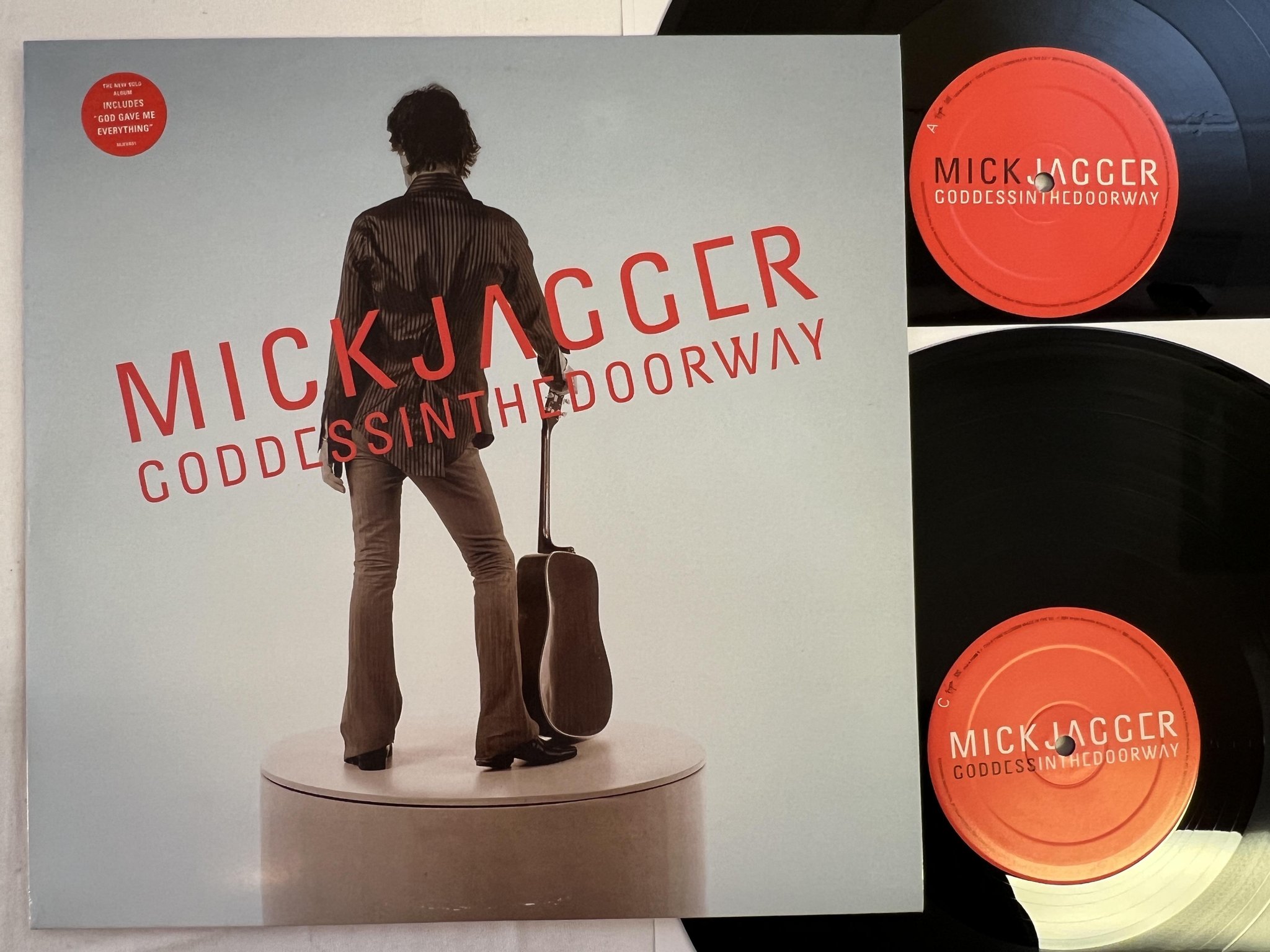 Omslagsbild för skivan MICK JAGGER Goddessinthedoorway 2xLP 2001 VIRGIN 724381128817