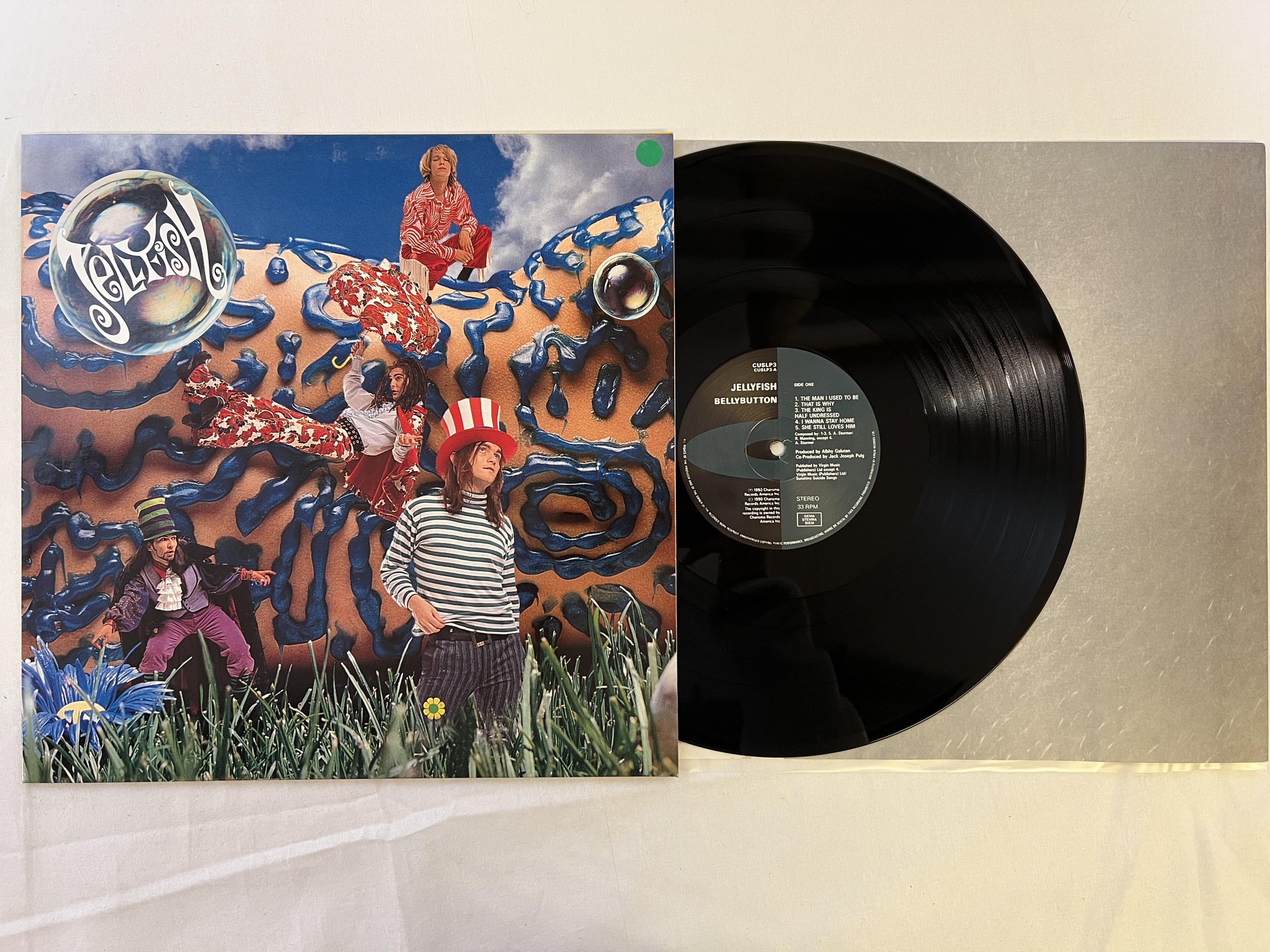 Omslagsbild för skivan JELLYFISH Bellybutton LP -90 Ger CHARISMA CUSLP3