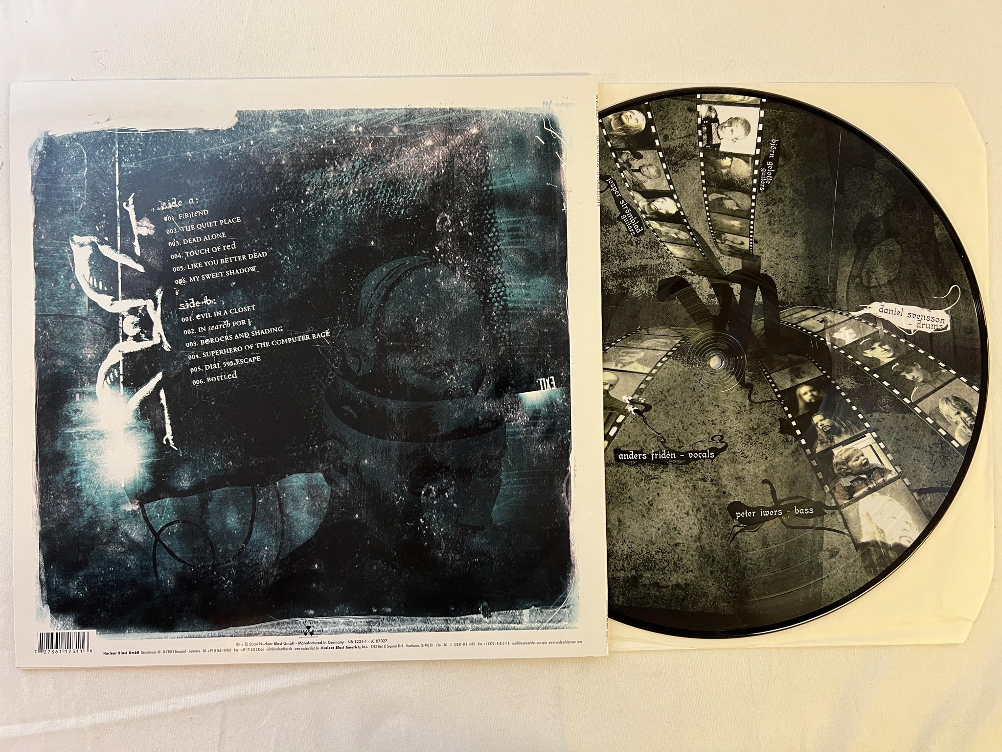 Omslagsbild för skivan IN FLAMES Soundtrack To Your Escape LP 2004 NUCLEAR BLAST picture disc 