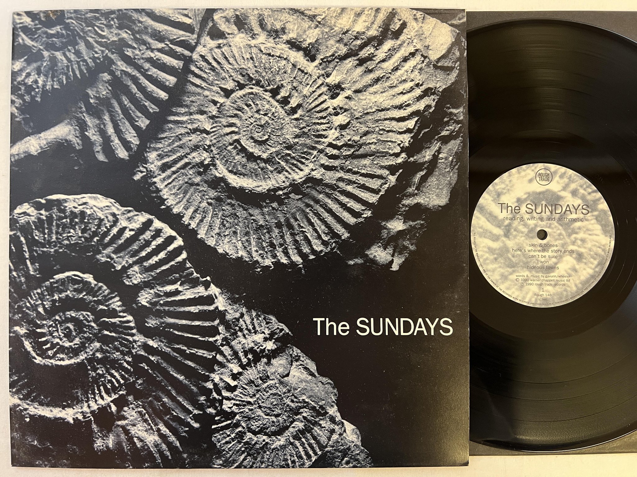Omslagsbild för skivan THE SUNDAYS Reading, Writing And Arithmetic LP -90 UK rough trade Rough 148