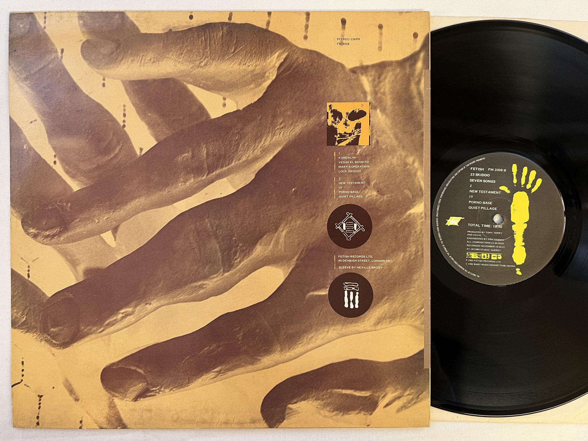 Omslagsbild för skivan SKIDOO seven songs LP -82 UK FETISH FM 2008 