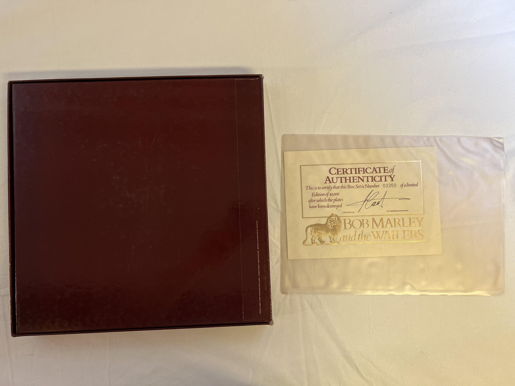 Omslagsbild för skivan BOB MARLEY & THE WAILERS The Box Set 9xLP -82 UK # 03350 ** RARE **