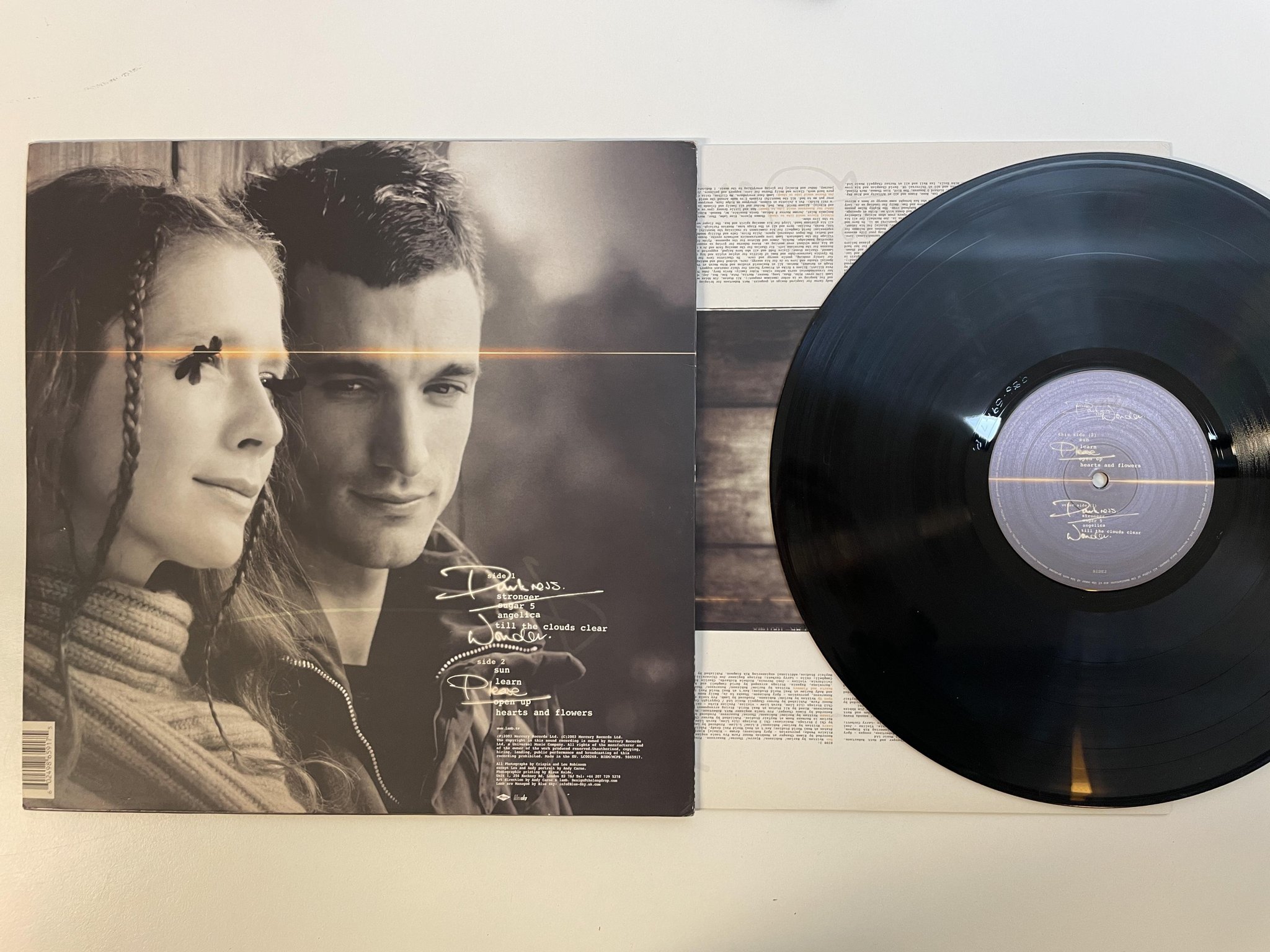 Omslagsbild för skivan LAMB Between Darkness And Wonder LP 2003 UK MERCURY 986591-7 trip Hop