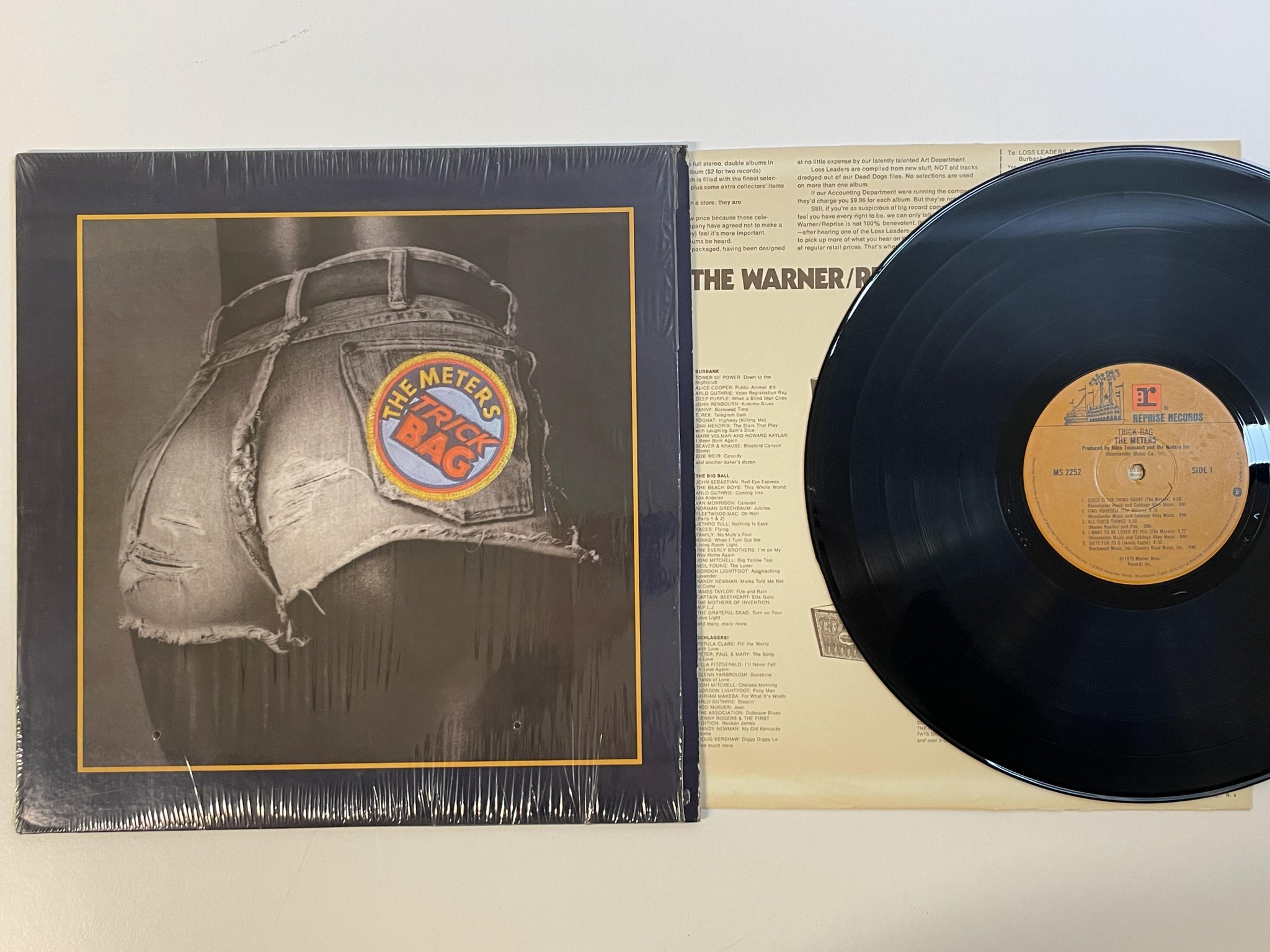 Omslagsbild för skivan THE METERS trick bag LP -76 US REPRISE MS 2252