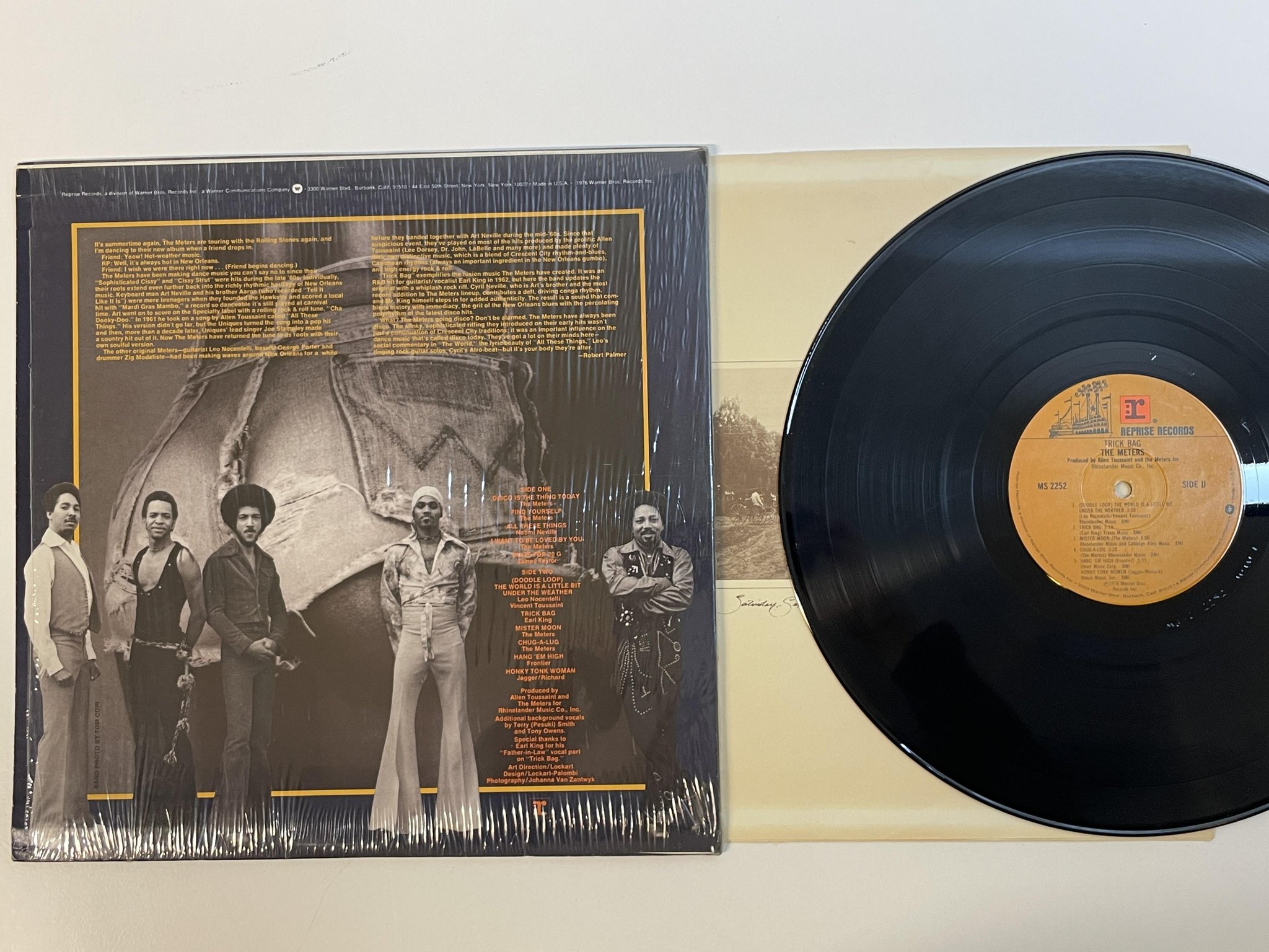 Omslagsbild för skivan THE METERS trick bag LP -76 US REPRISE MS 2252