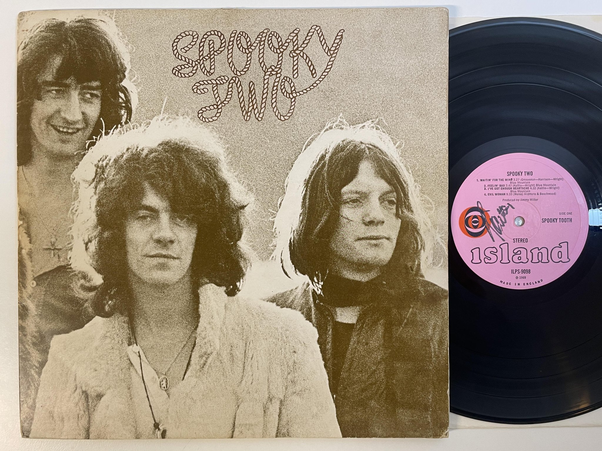 Omslagsbild för skivan SPOOKY TOOTH s/t LP -69 UK ISLAND pink ILPS 9098