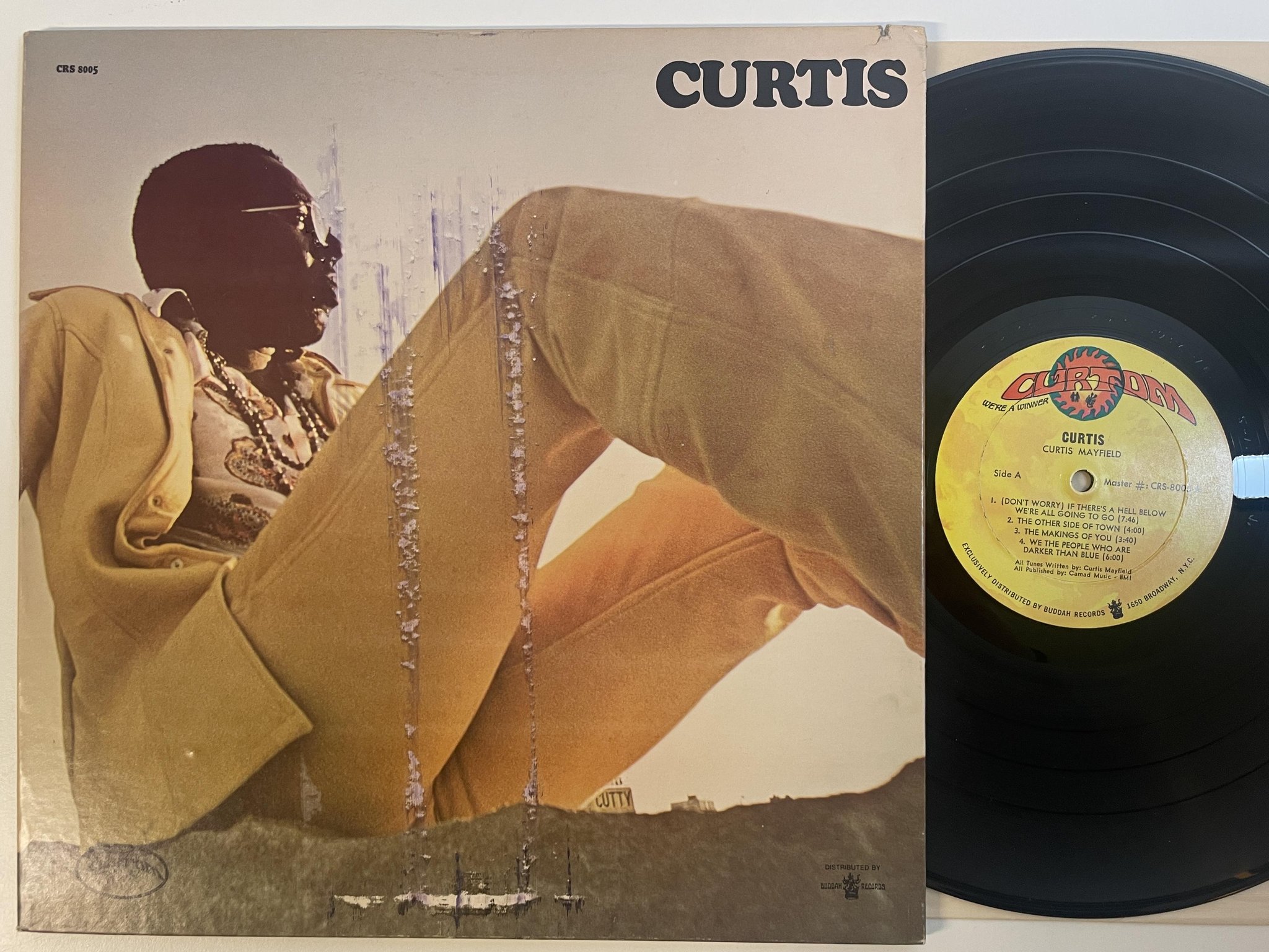 Omslagsbild för skivan CURTIS MAYFIELD Curtis LP -70 US CURTOM CRS 8005 ** MASTERPIECE **