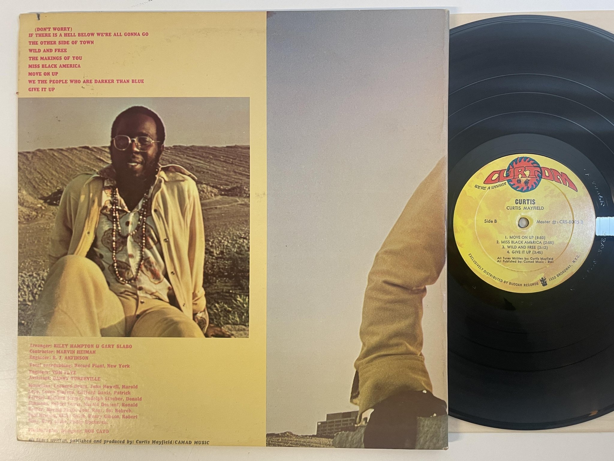 Omslagsbild för skivan CURTIS MAYFIELD Curtis LP -70 US CURTOM CRS 8005 ** MASTERPIECE **
