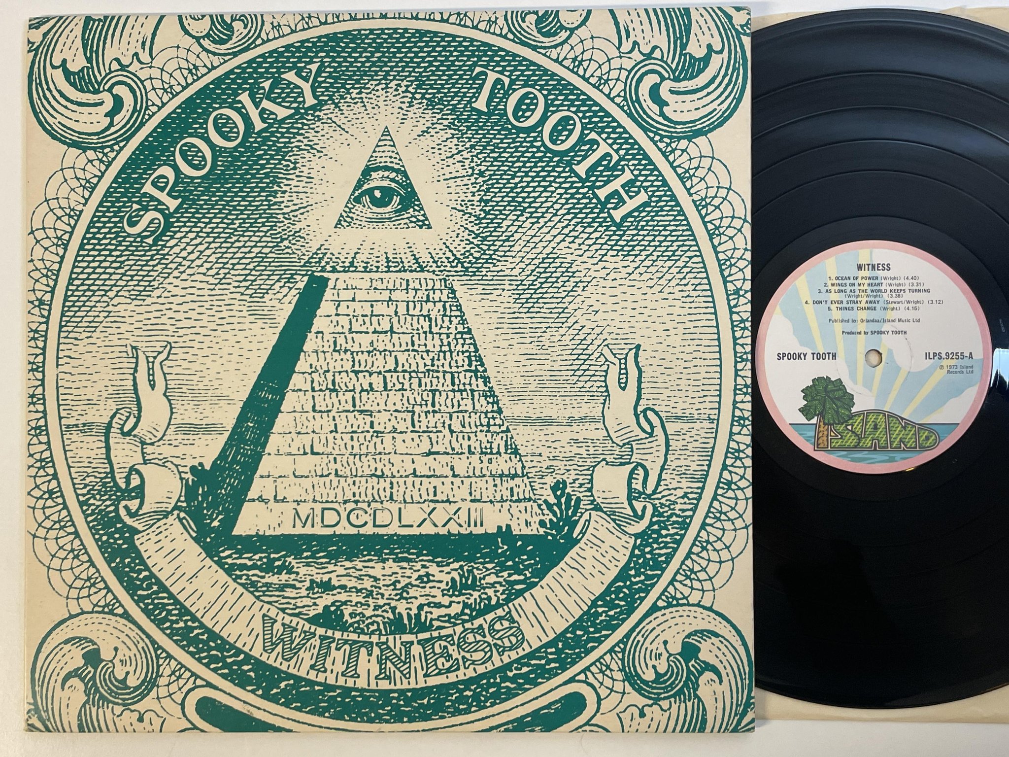Omslagsbild för skivan SPOOKY TOOTH witness LP -73 UK ISLAND pink rim ILPS 9255