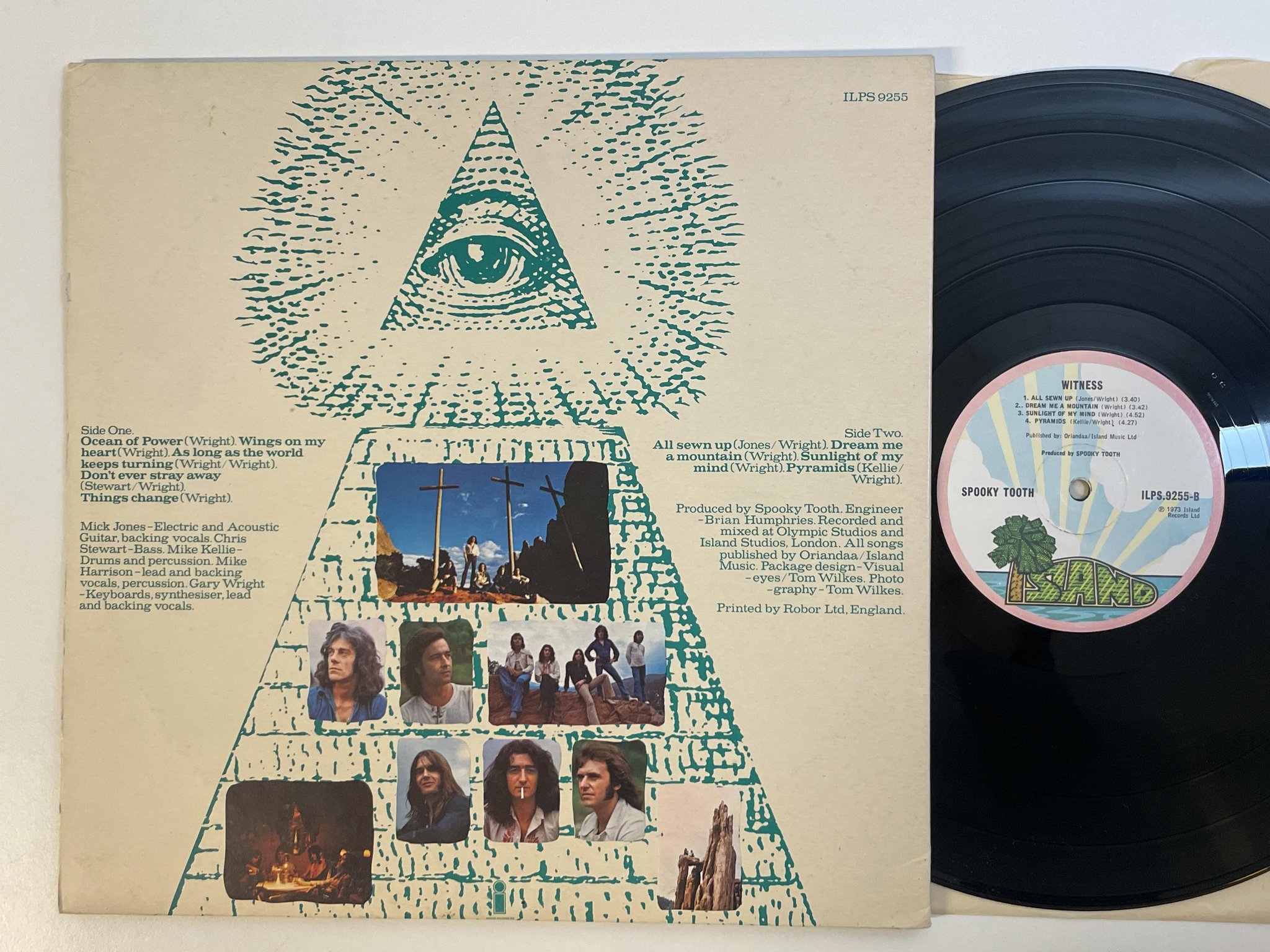 Omslagsbild för skivan SPOOKY TOOTH witness LP -73 UK ISLAND pink rim ILPS 9255