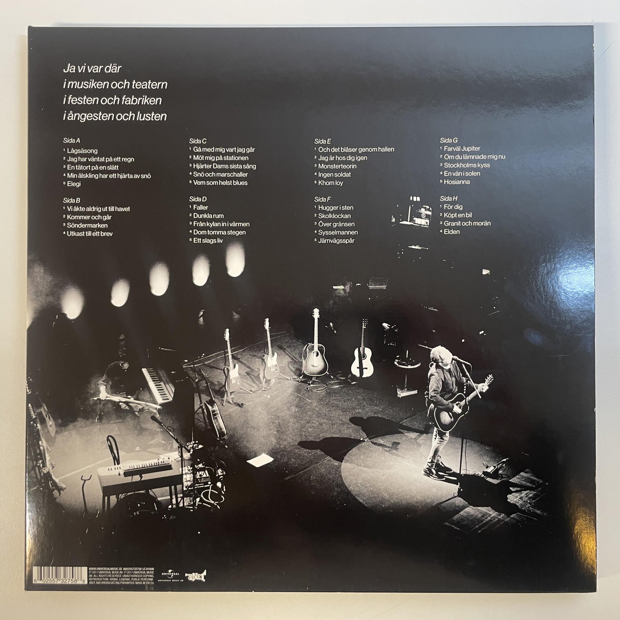 Omslagsbild för skivan LARS WINNERBÄCK vi var där 4xLP 2017 UNIVERSAL MUSIC 0602557327588