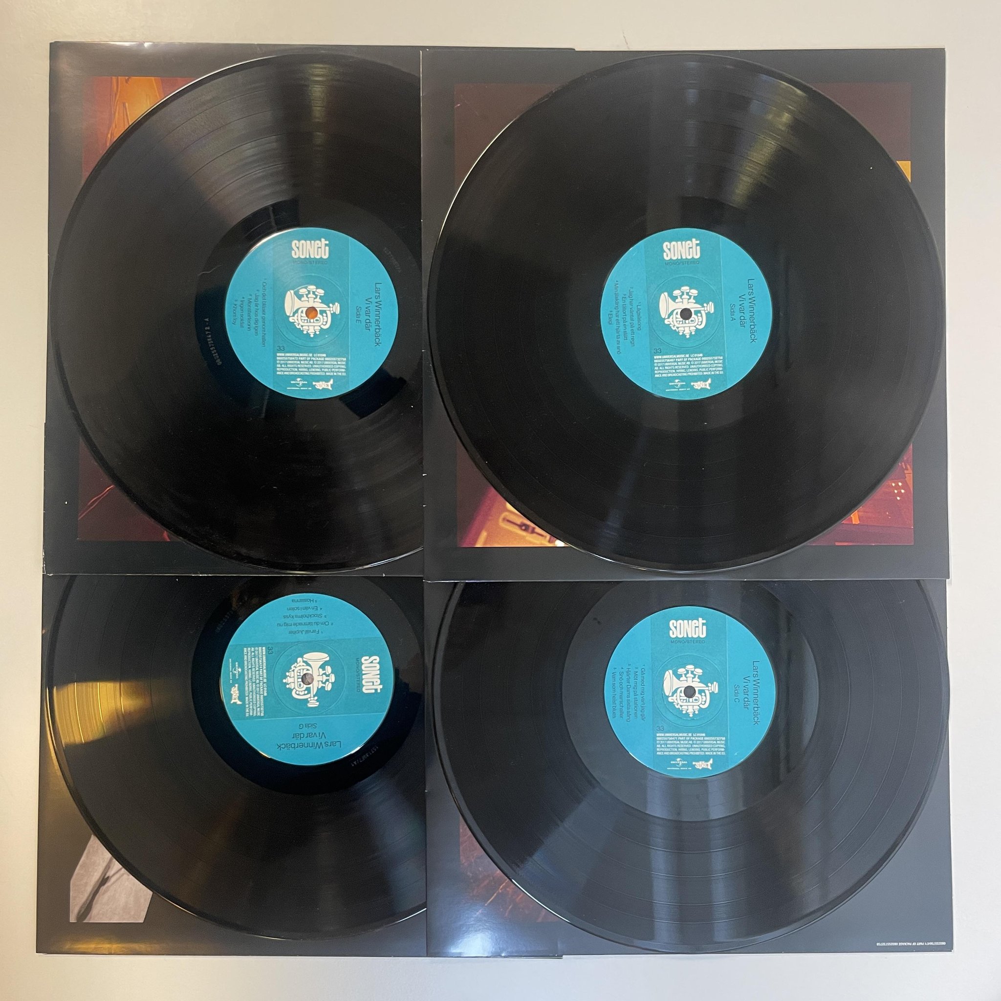 Omslagsbild för skivan LARS WINNERBÄCK vi var där 4xLP 2017 UNIVERSAL MUSIC 0602557327588