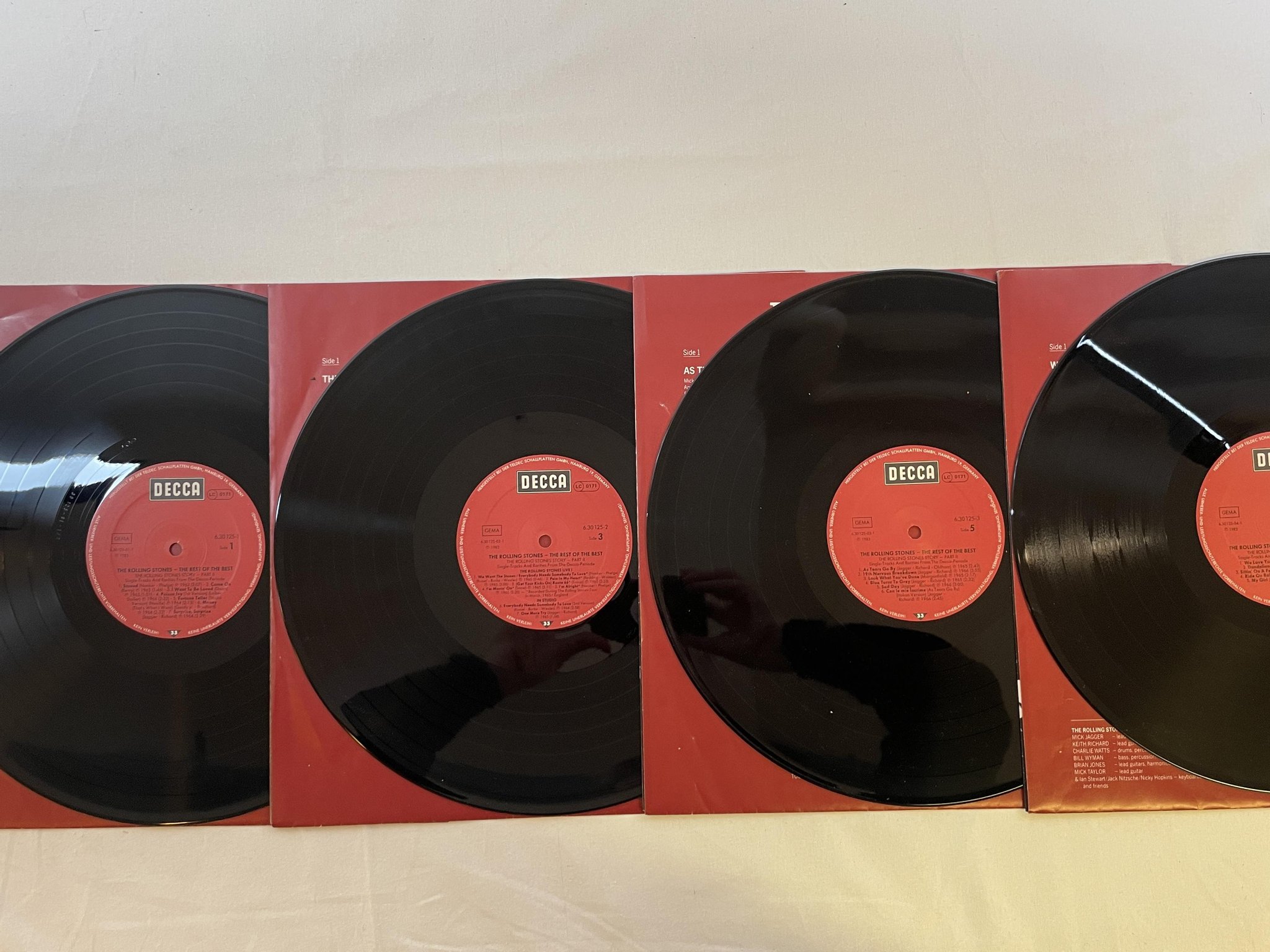 Omslagsbild för skivan THE ROLLING STONES  Part 2 (The Rest Of The Best) 4xLP box Ger DECCA 630125
