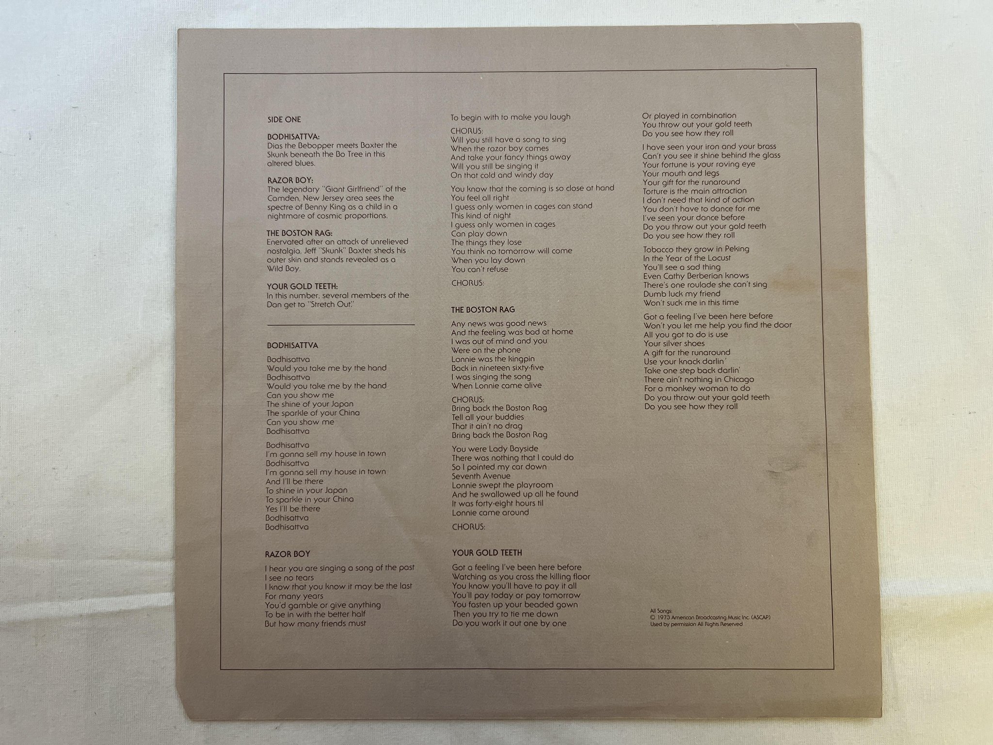 Omslagsbild för skivan STEELY DAN countdown to ecstacy LP -73 US ABC ABCX 779