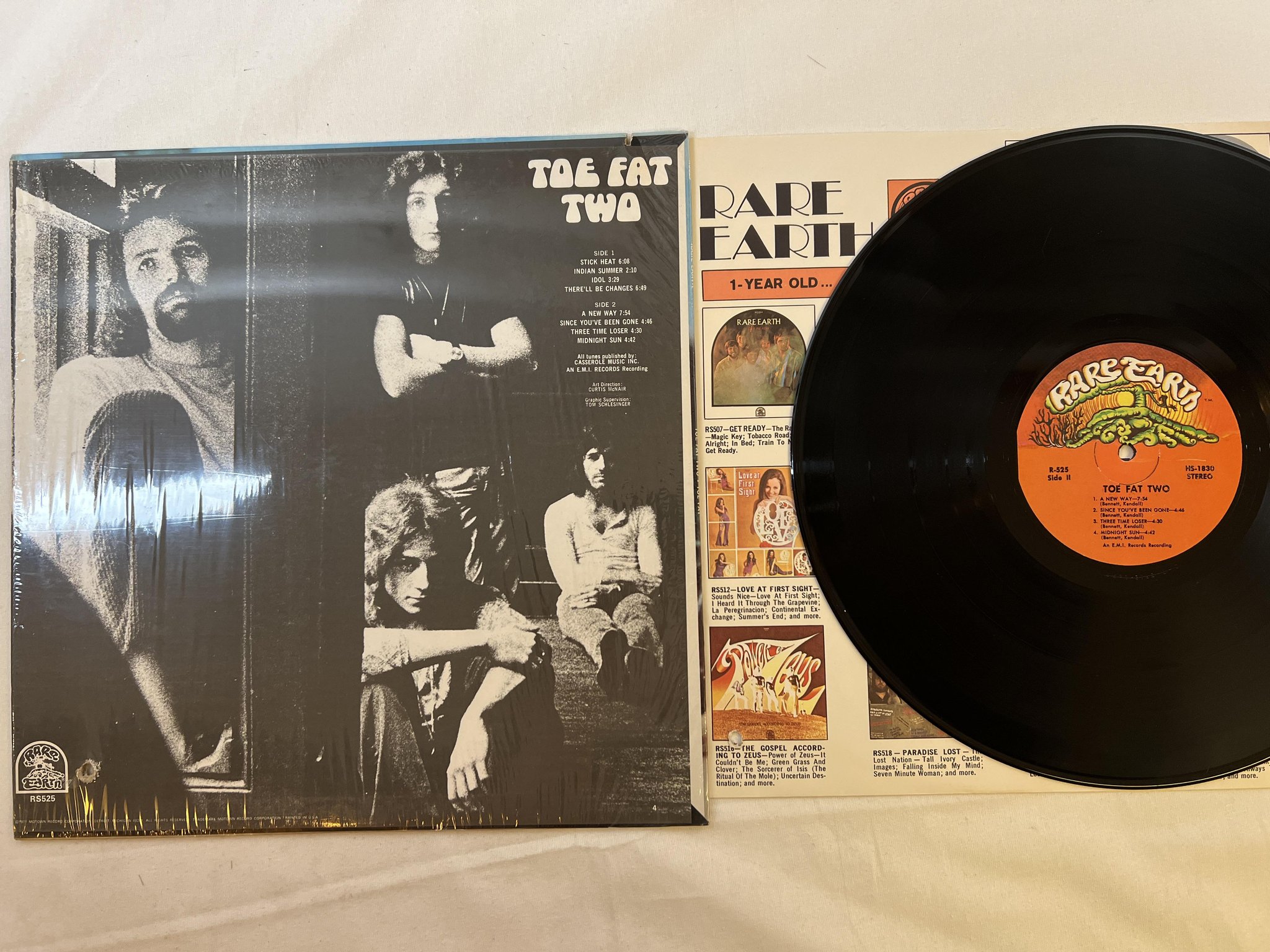 Omslagsbild för skivan TOE FAT two LP -71 US RARE EARTH RS525 prog