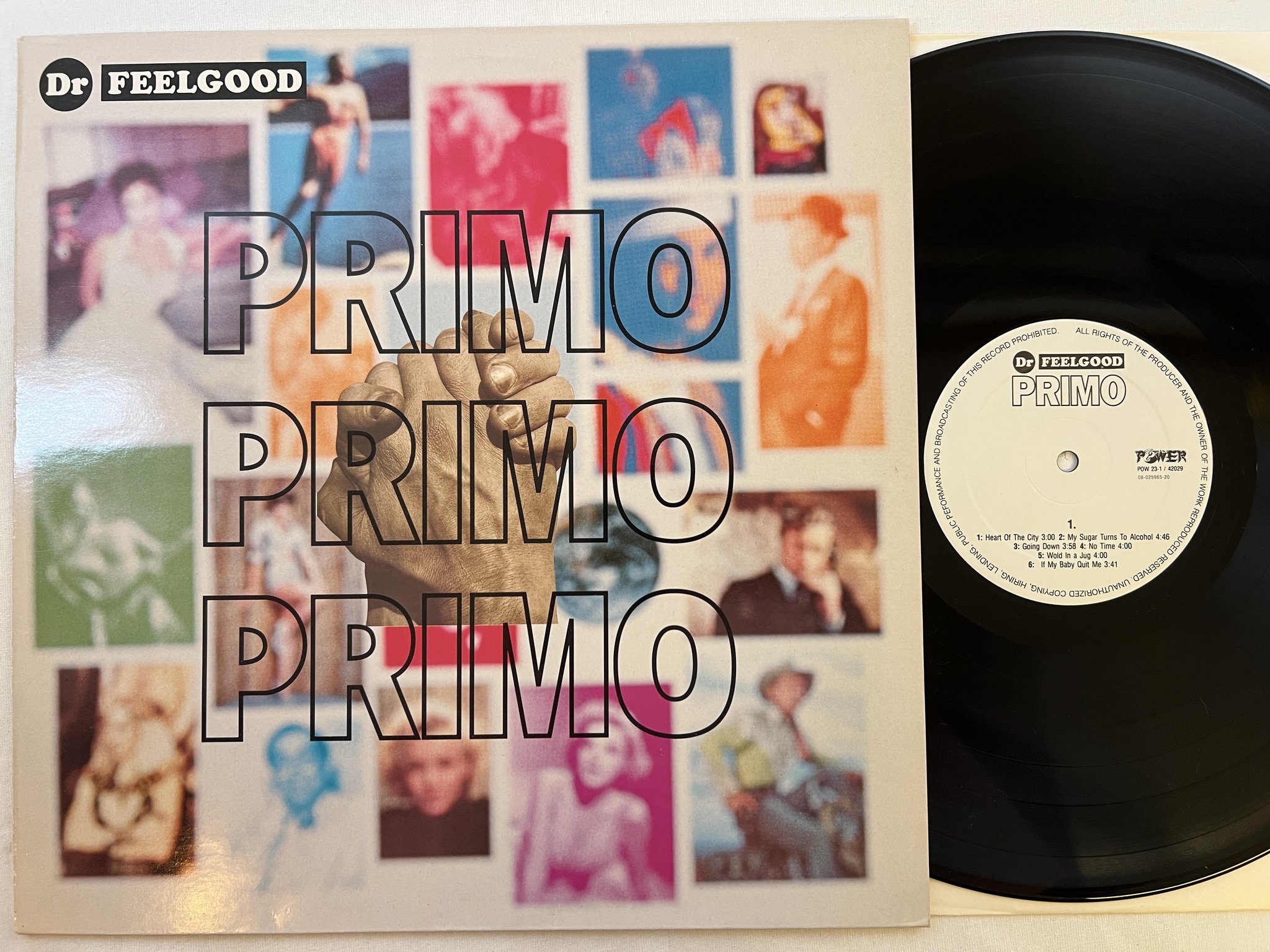 Omslagsbild för skivan DR FEELGOOD primo LP -91 POWER  POW 23-1