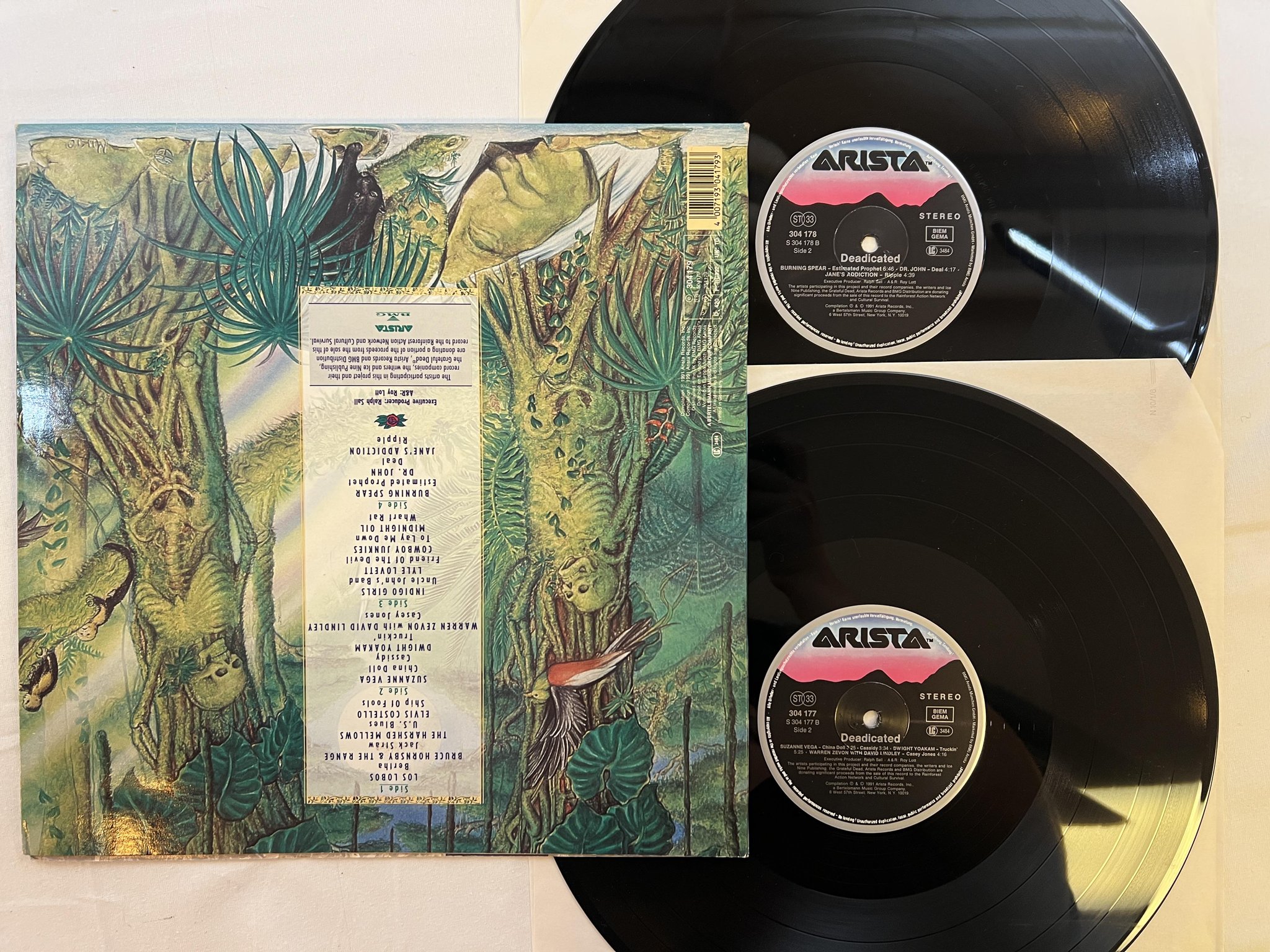 Omslagsbild för skivan V/A deadicated 2xLP -91 ARISTA 304 179 